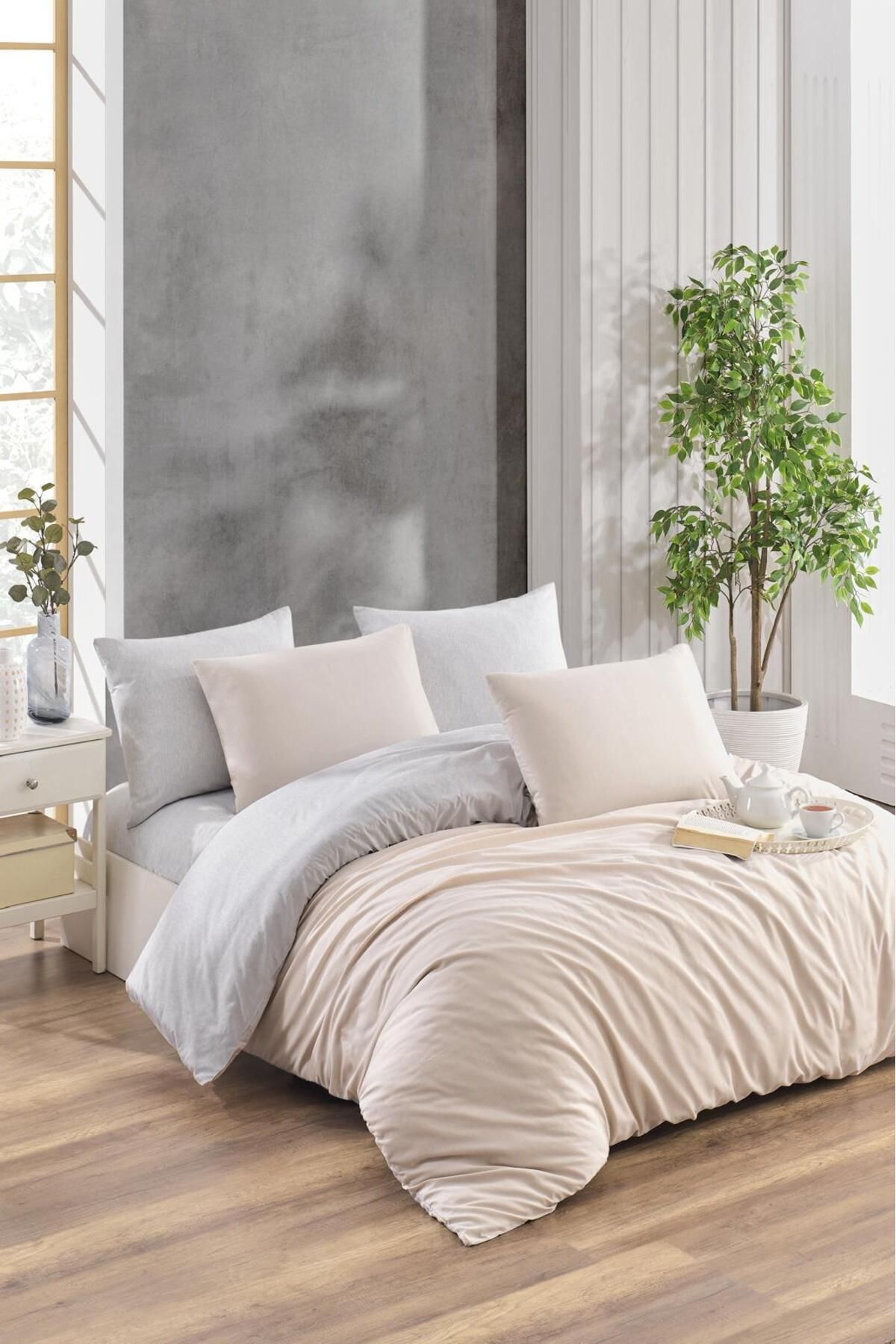 Constanza Exclusive Lastikli Çarşaflı Çift Kişilik Nevresim Takımı