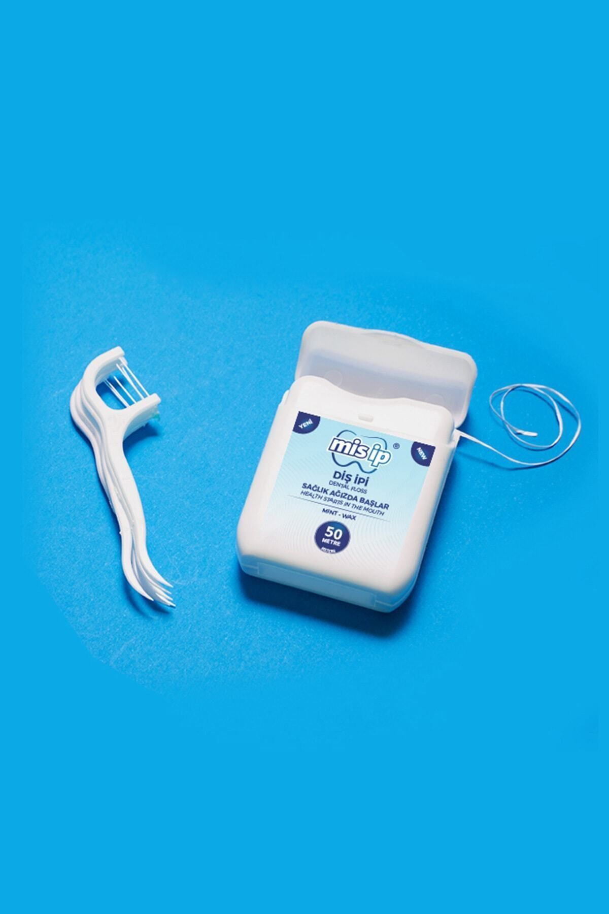 Mis İp-Misip Dental Floss 50 Mt 2 Pack Toothpick Dental Floss 50 Pack 3