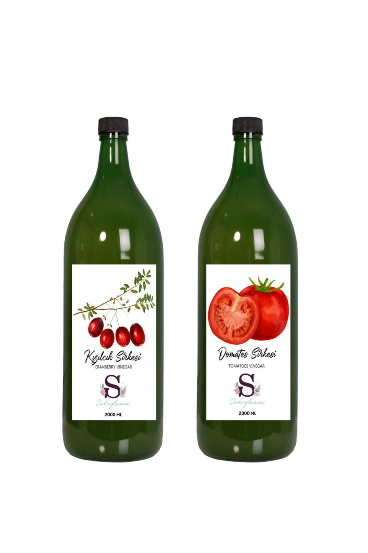Süheylaana Doğal Kızılcık Sirkesi 2000 Ml - Doğal Domates Sirkesi 2000 Ml