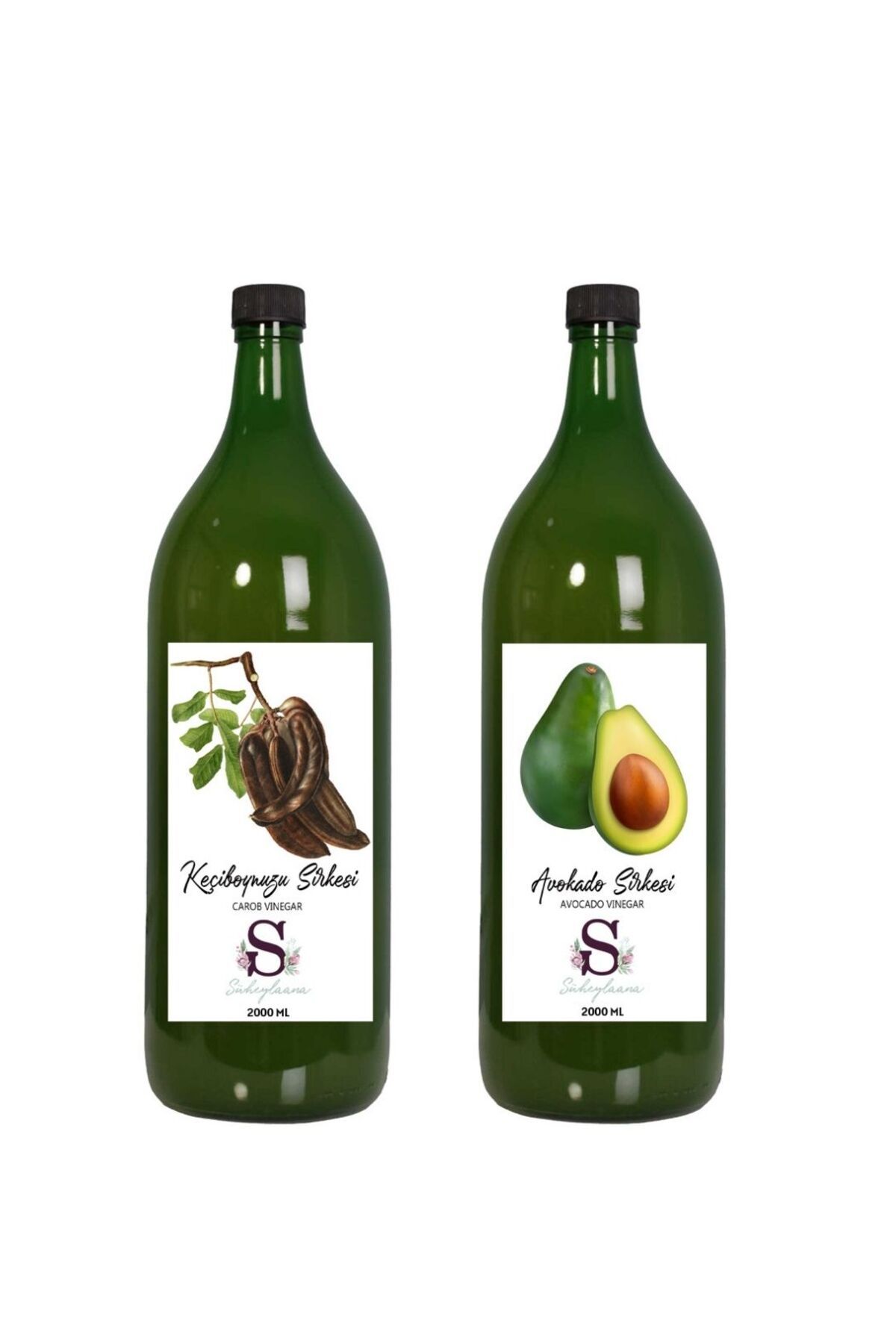 Süheylaana Doğal Keçiboynuzu Sirkesi 2000 Ml - Doğal Avokado Sirkesi 2000 Ml