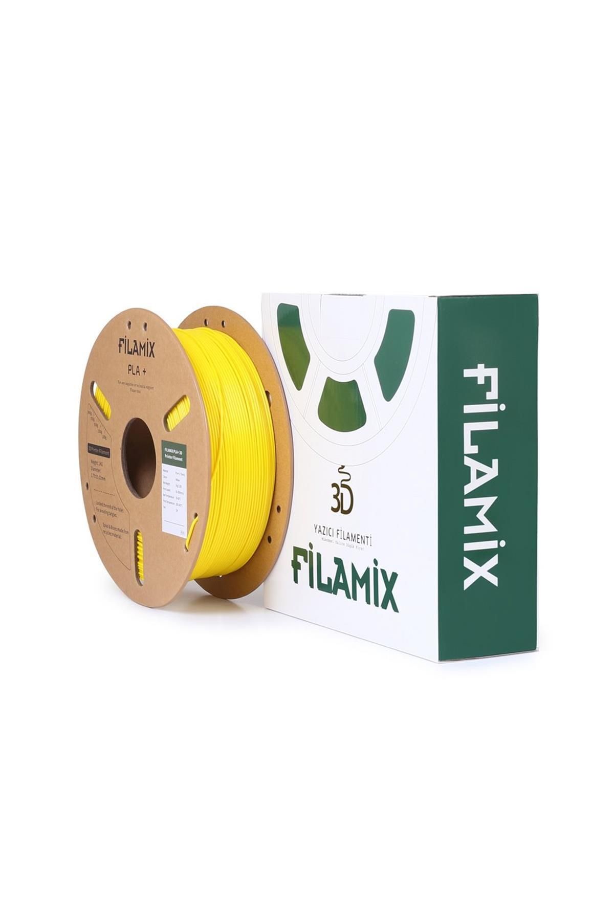 FİLAMİX Urhanshop Filamix Sarı Filament Pla + 1.75mm 1 Kg