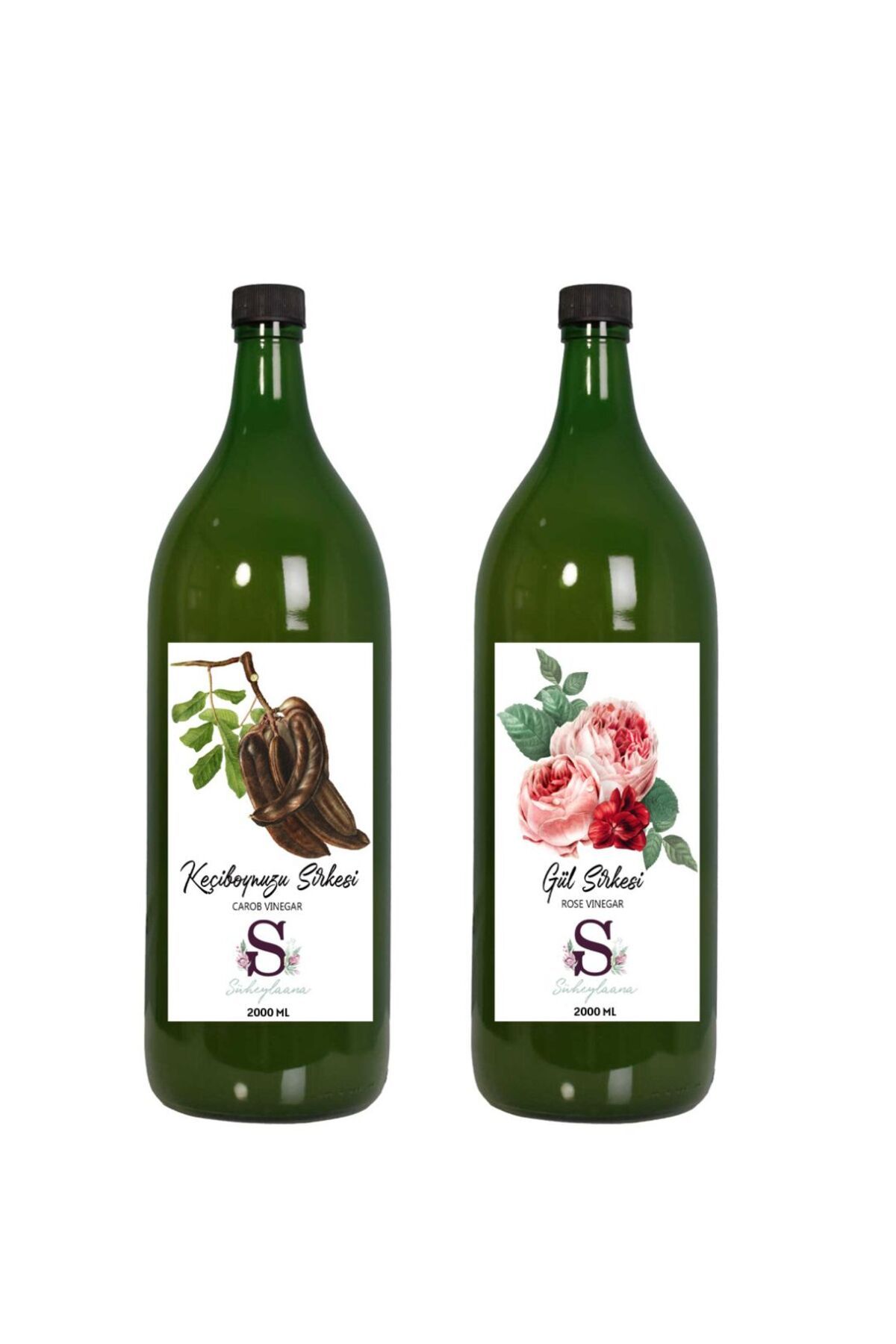 Süheylaana Doğal Keçiboynuzu Sirkesi 2000 Ml - Doğal Gül Sirkesi 2000 Ml