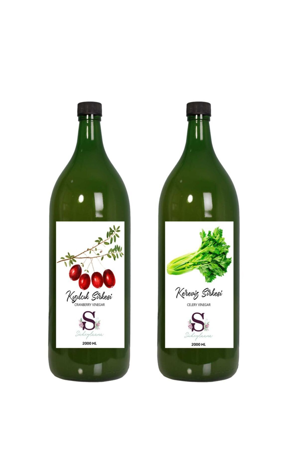 Süheylaana Doğal Kızılcık Sirkesi 2000 Ml - Doğal Kereviz Sirkesi 2000 Ml