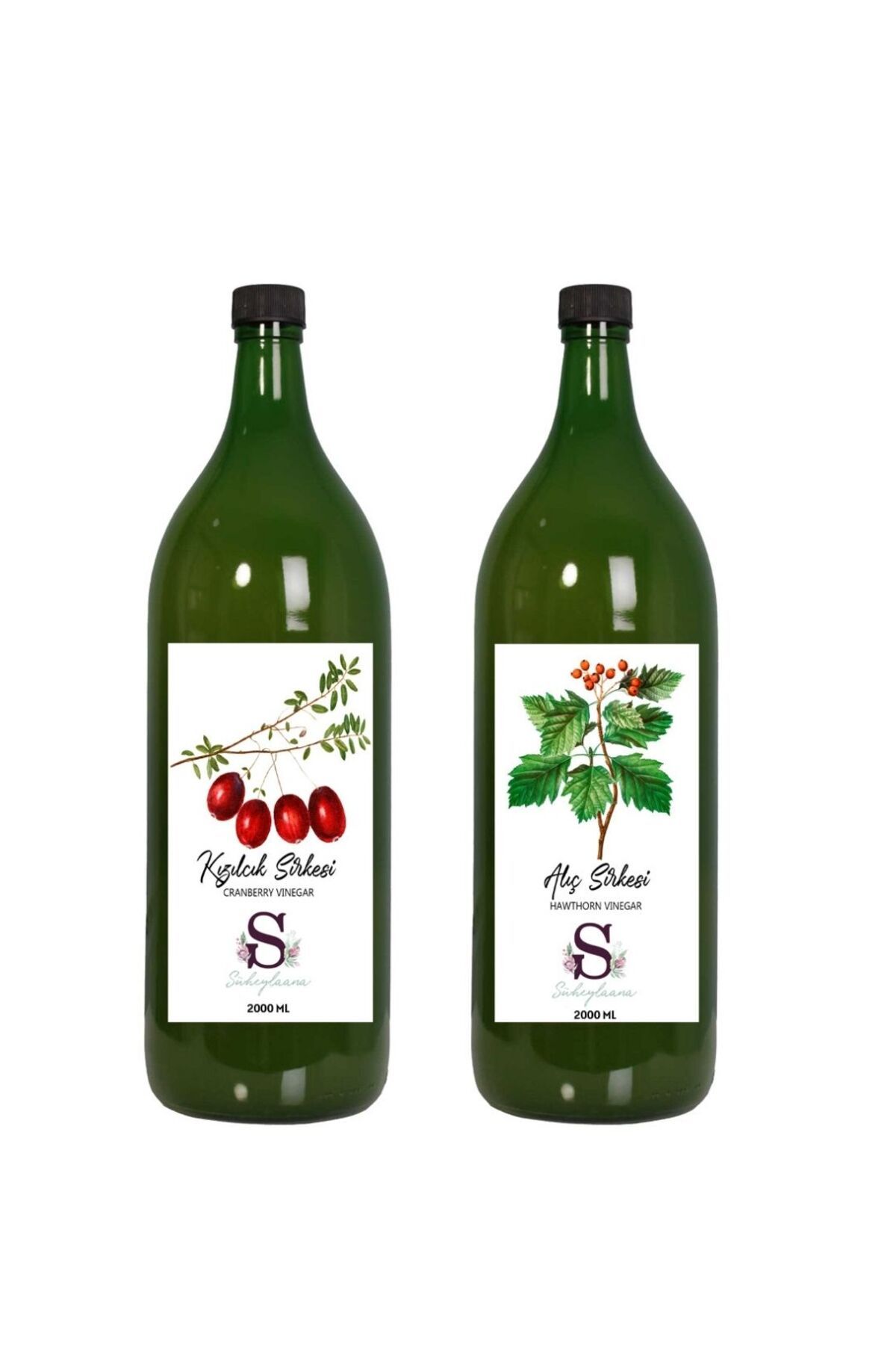 Süheylaana Doğal Kızılcık Sirkesi 2000 Ml - Doğal Alıç Sirkesi 2000 Ml