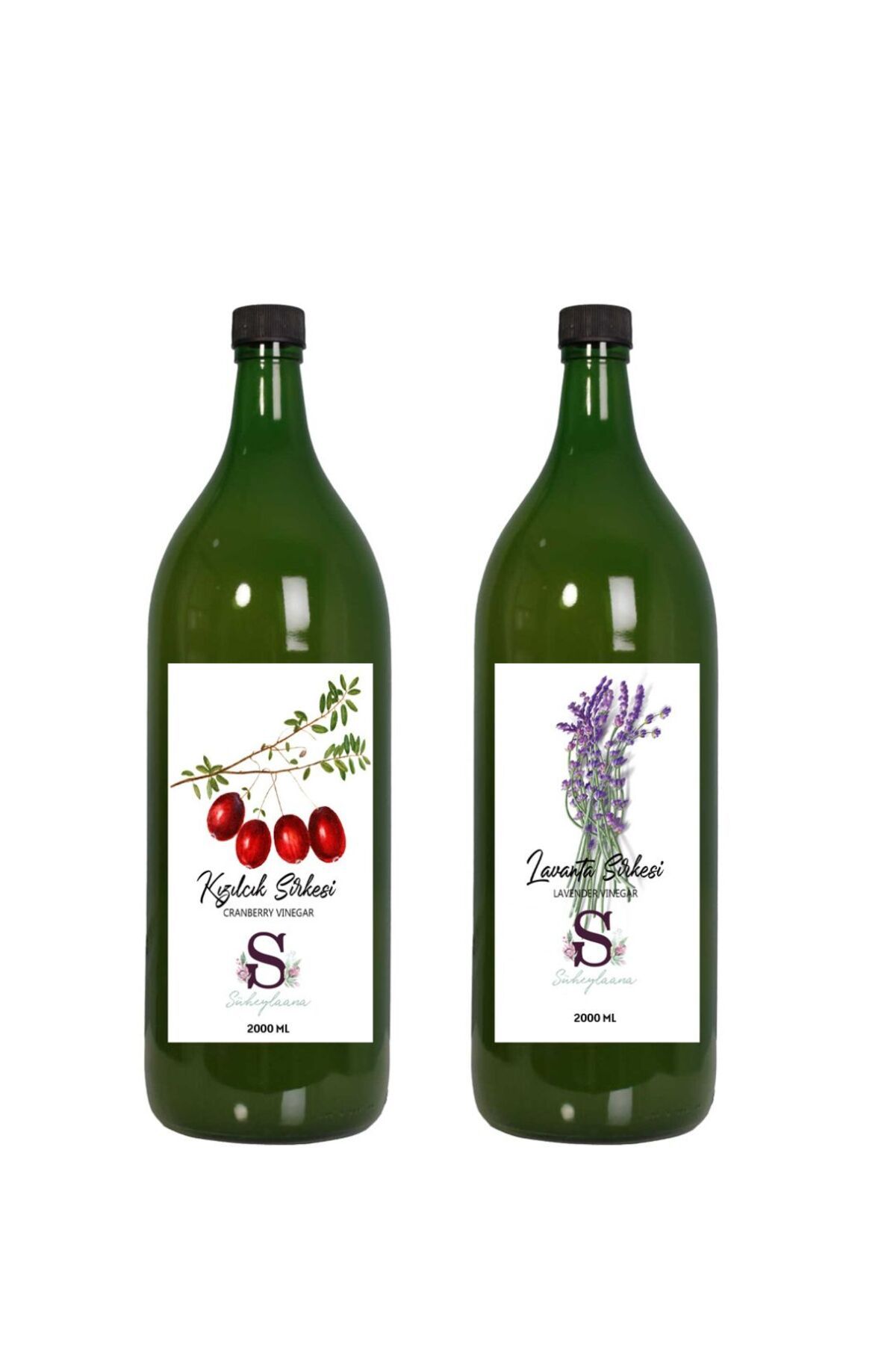 Süheylaana Doğal Kızılcık Sirkesi 2000 Ml - Doğal Lavanta Sirkesi 2000 Ml