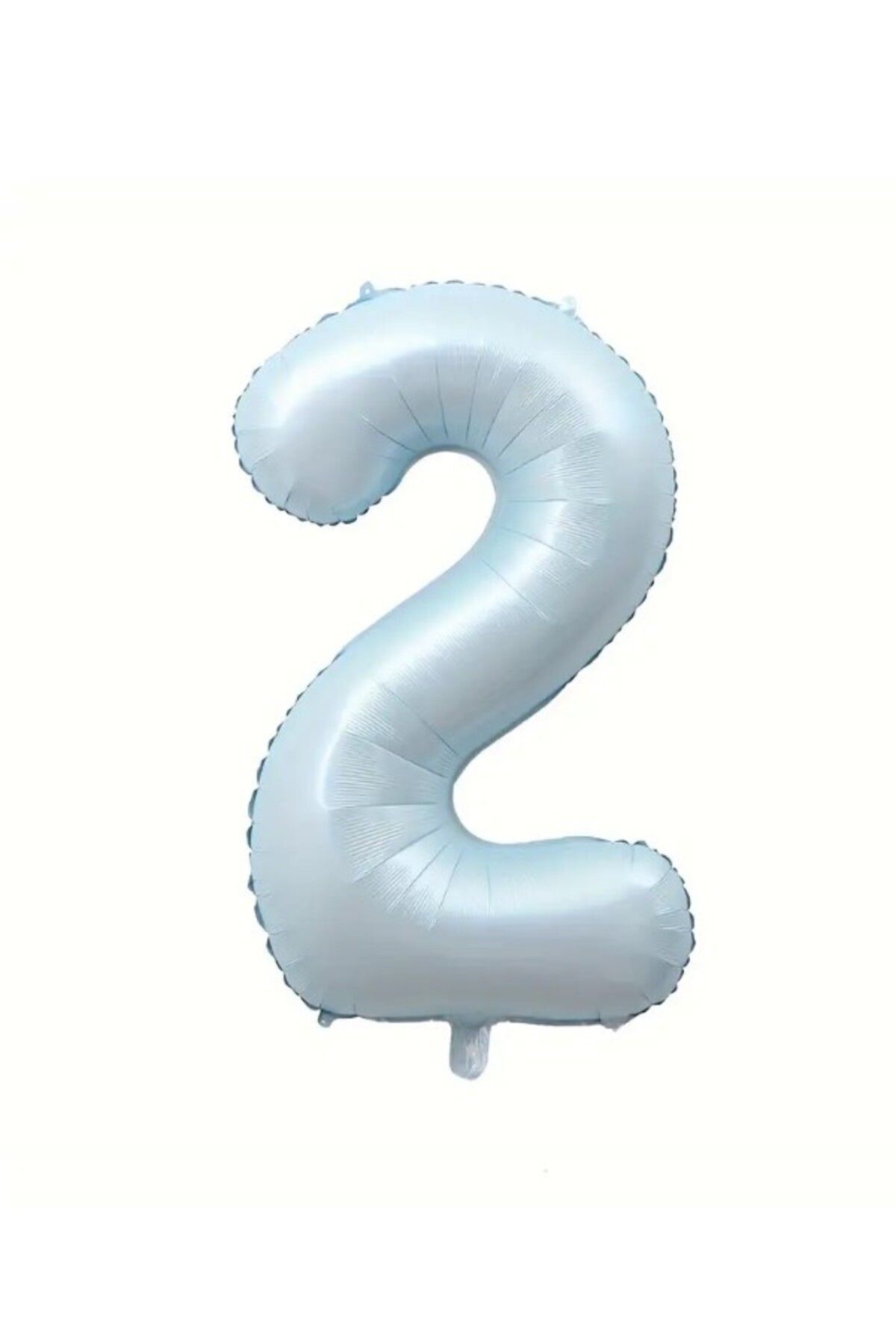 party mix Soft Mavi Rakam Folyo Balon 70 cm | Erkek Bebek & Doğum Günü Süsü | Pastel renk balon