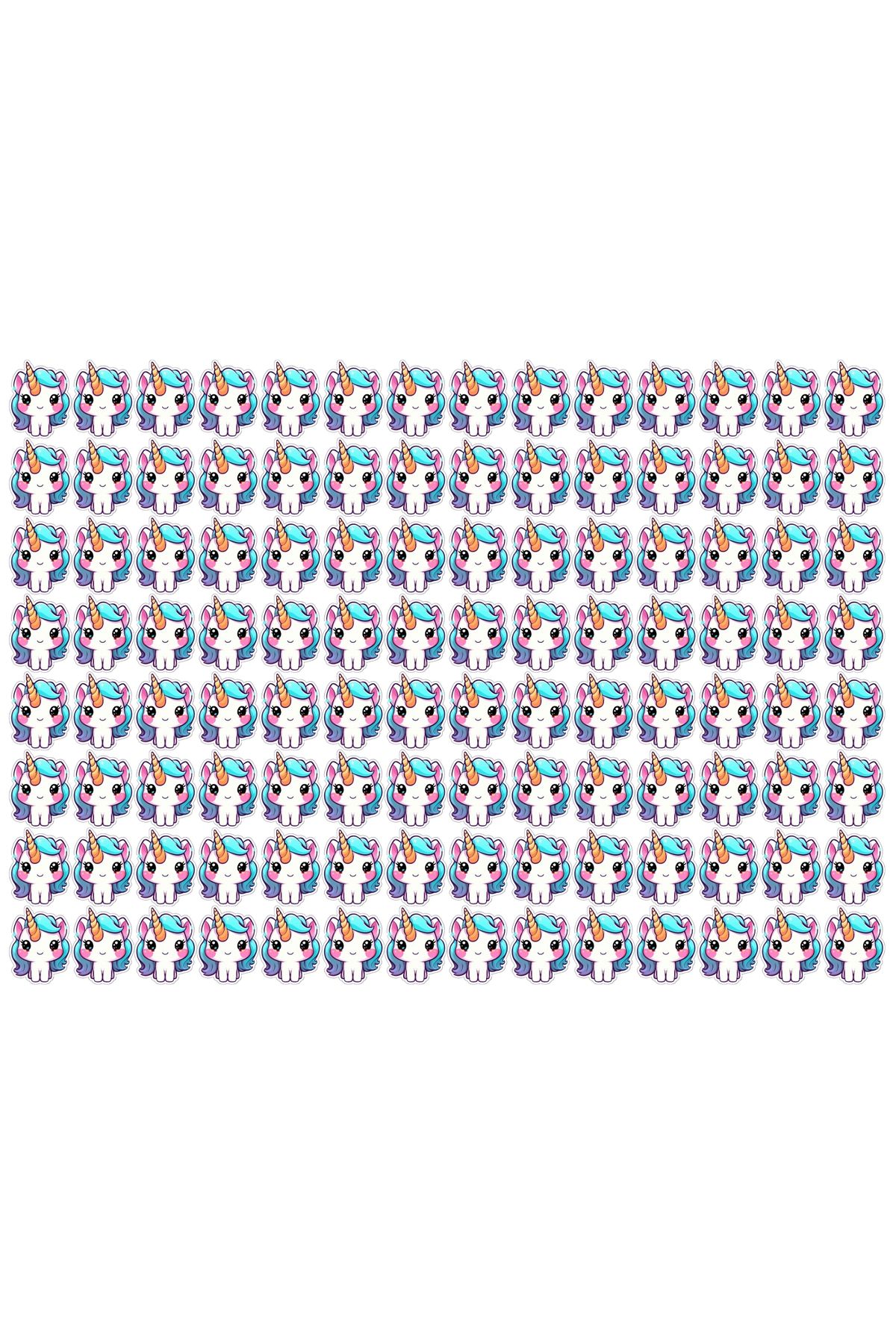 Online 112 Adet Unicorn Sticker Çıkartma Etiket Çocuklar bunu çok seviyor