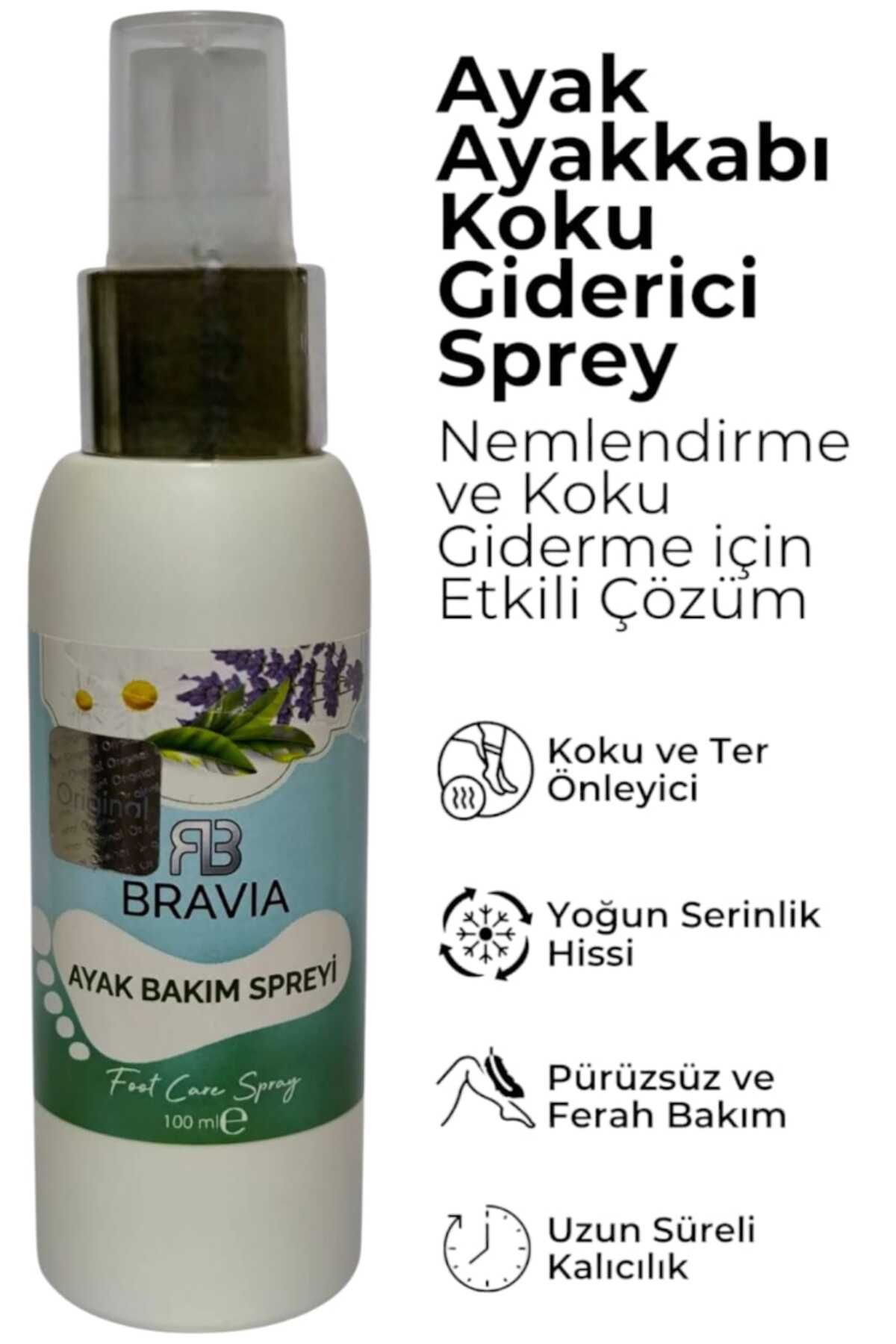 ULFİSU COSMETİCO Bravia Ayak Koku Giderici Bakım Spreyi 100 ml