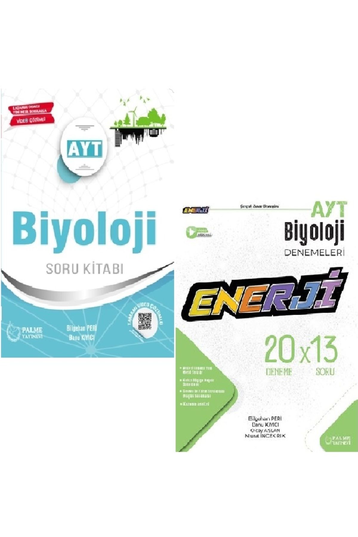 Palme Yayınevi YKS AYT BİYOLOJİ SORU KİTABI VE DENEME SINAVI (2 KİTAP) 2025