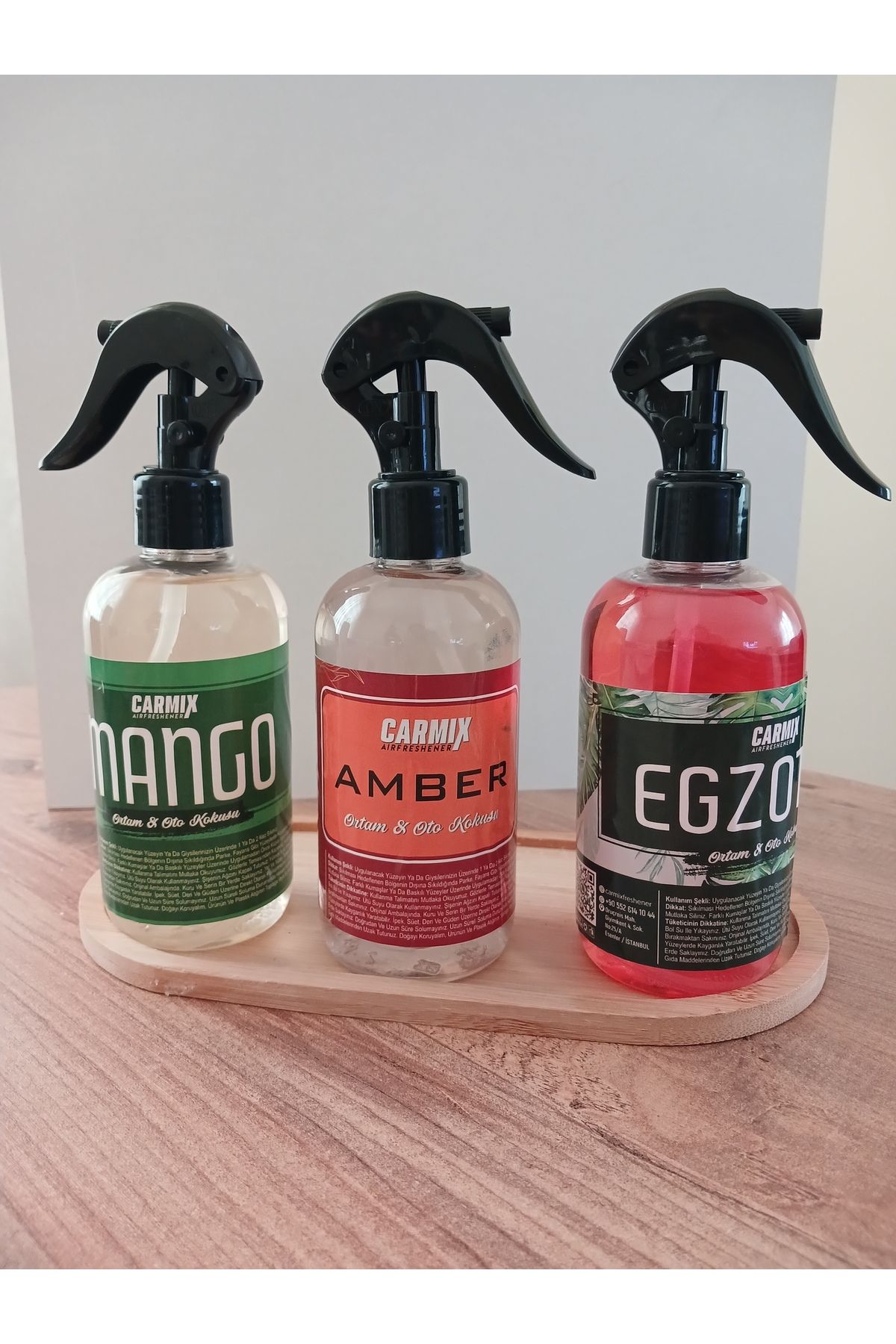 Carmix Mango & Amber & Egzotik 250 ml 3'lü Set
