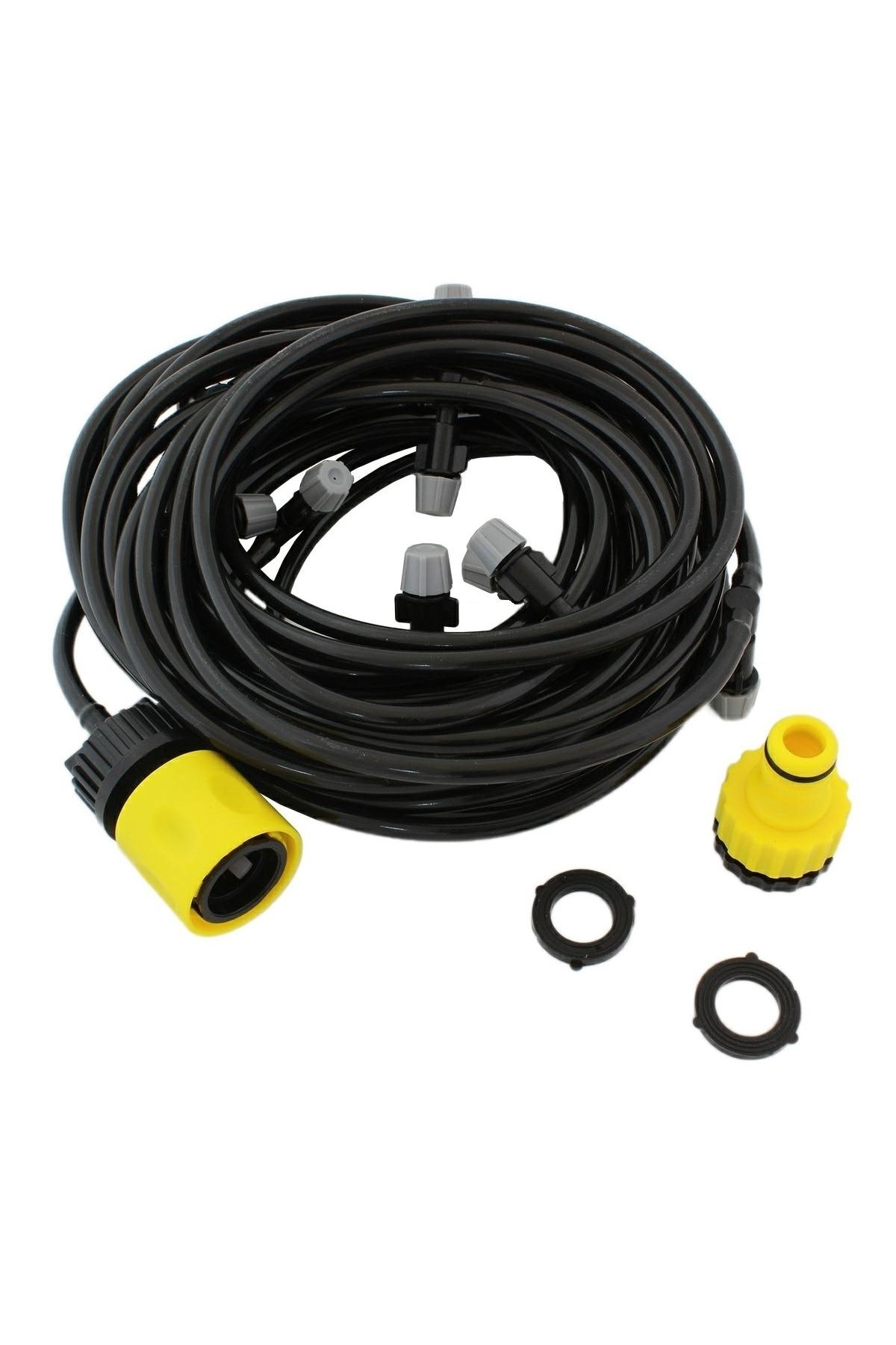 OEM Set Cortina De Vapori Pentru Racorire Terasa Cu 11 Aspersoare, Model Xxl, Lungime 10m - One Size