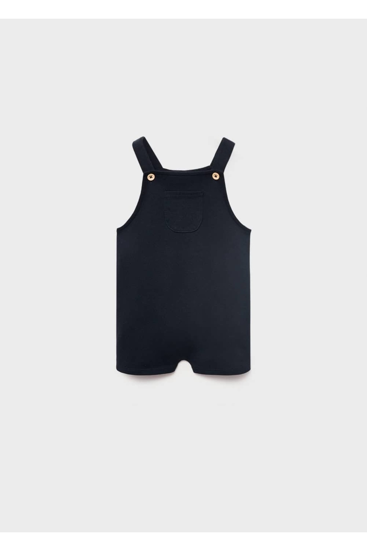 Pamuklu kısa salopet