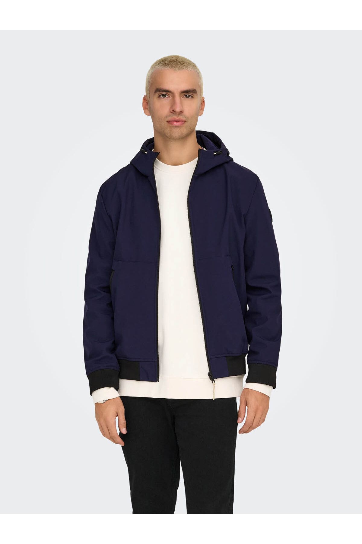 Only & Sons Onsbowıe Softshell Bomber Otw Noos Lacivert Erkek Mont 22029276