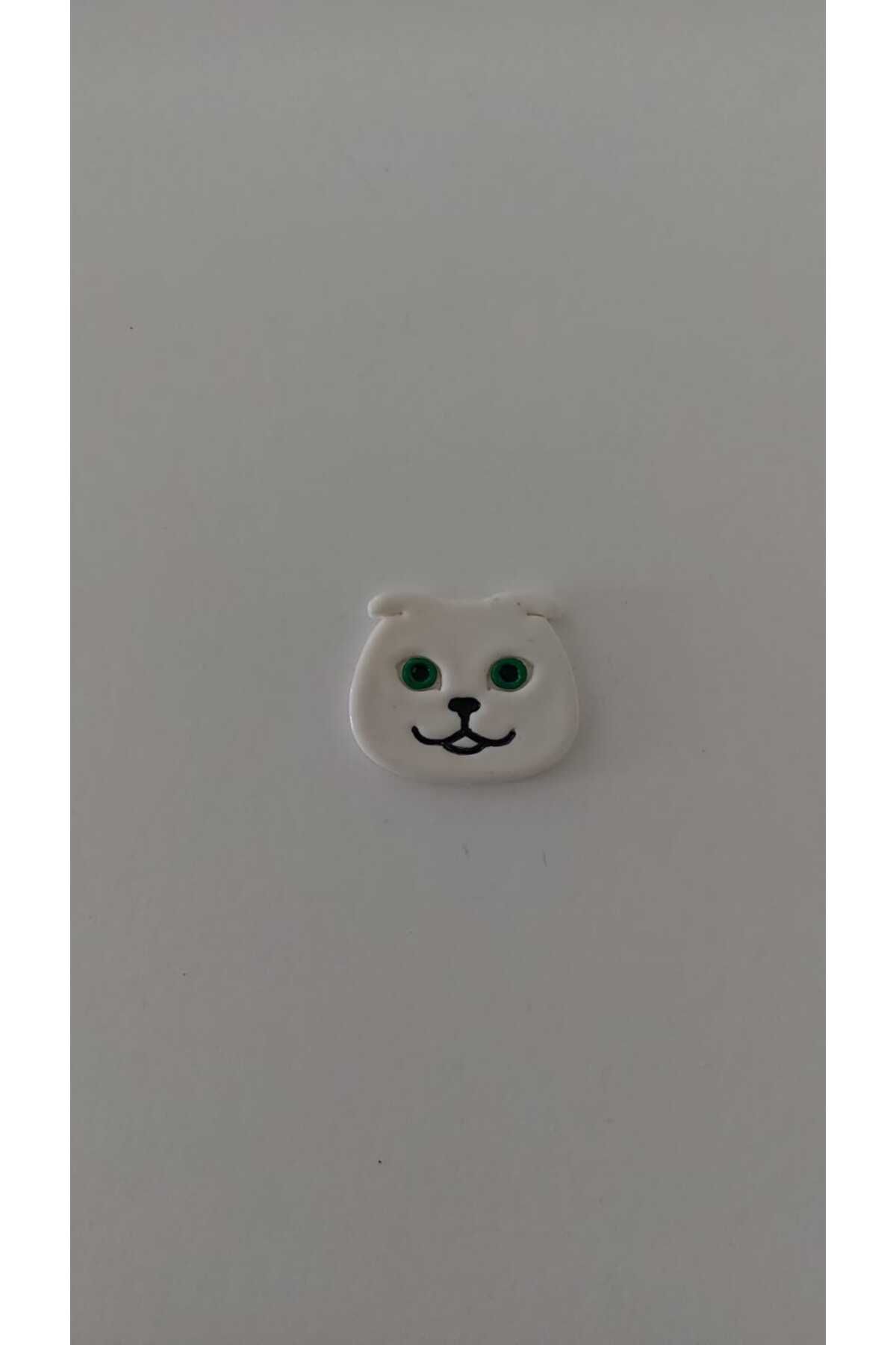 GiftlandCollection GiftLand El Yapımı Polimer Kil Kedi Magnet