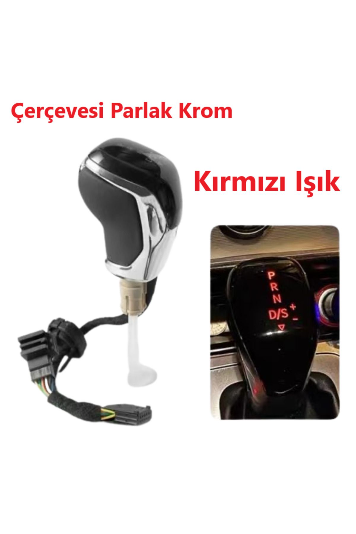 ESY DİZAYN VW Seat Tiguan Golf, Leon Passat İçin DSG Uyumlu Otomatik Vites Topuzu Önden Mandallı Kırmızı Işık