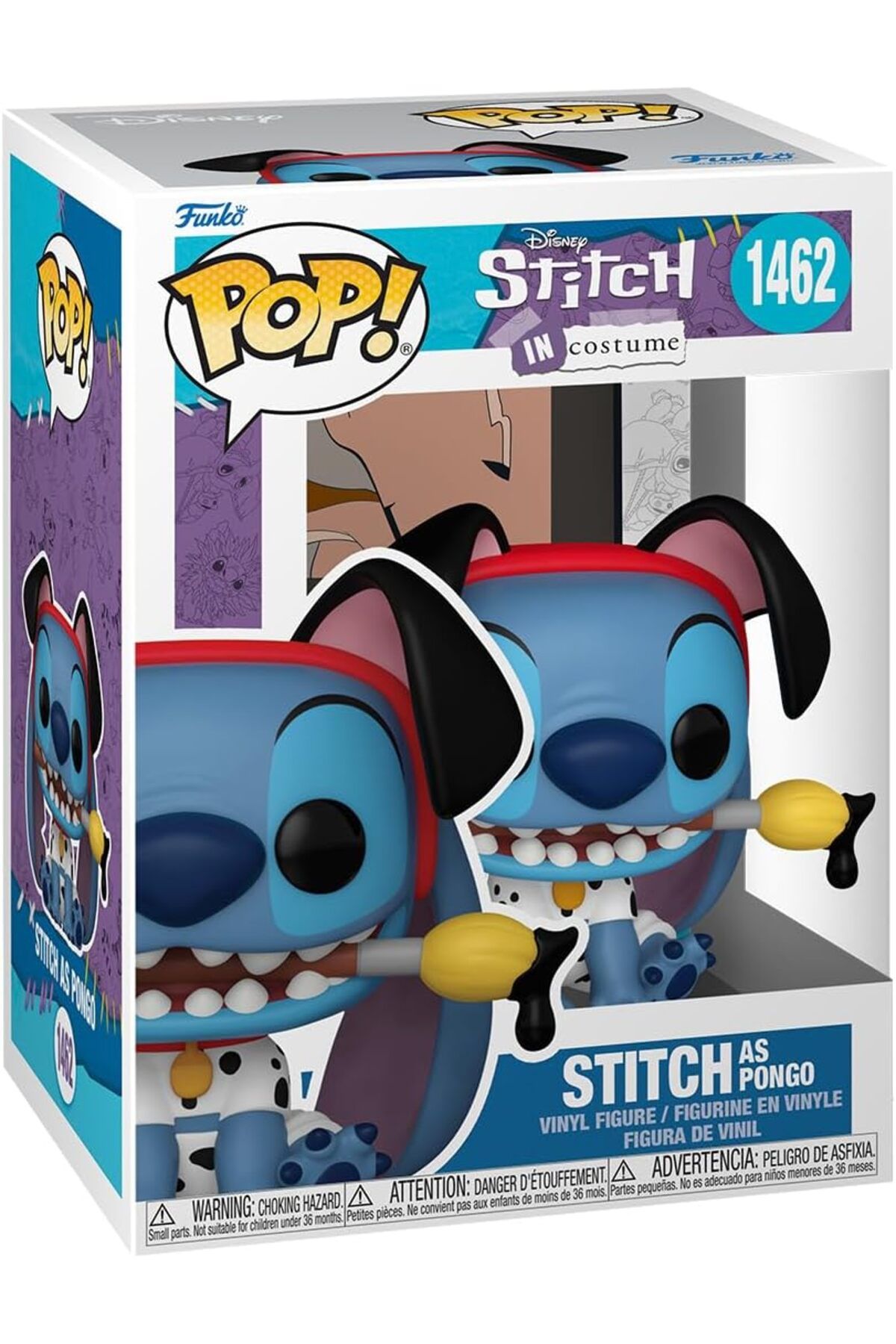 Funko POP! Disney: Stitch Kostüm Pongo 101 Dalmaçyalı Lilo and Stitch Vinil Figür, 9,5 cm