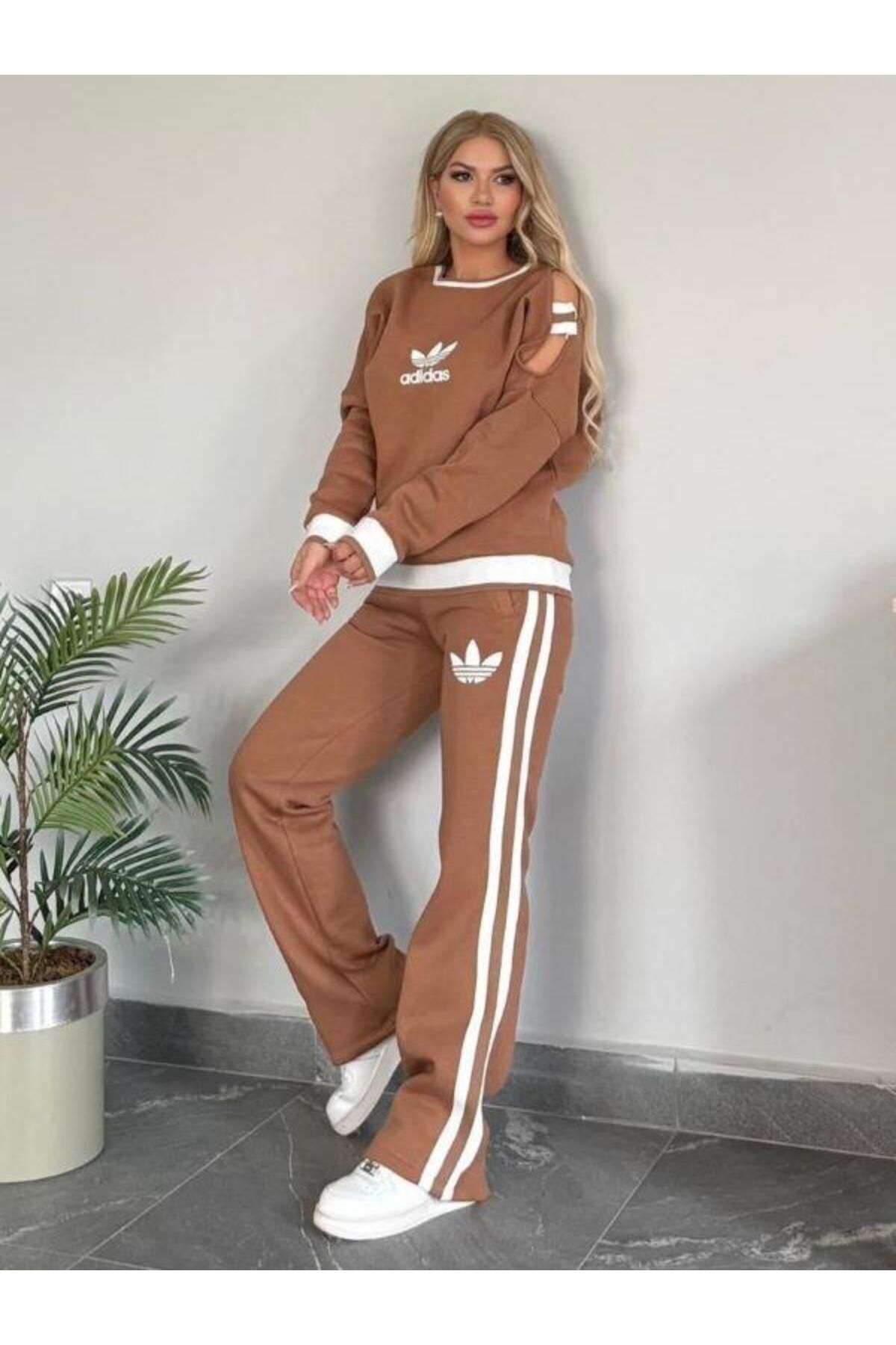 Kokoşum Butik 1734 Eşofman Takım Kahve