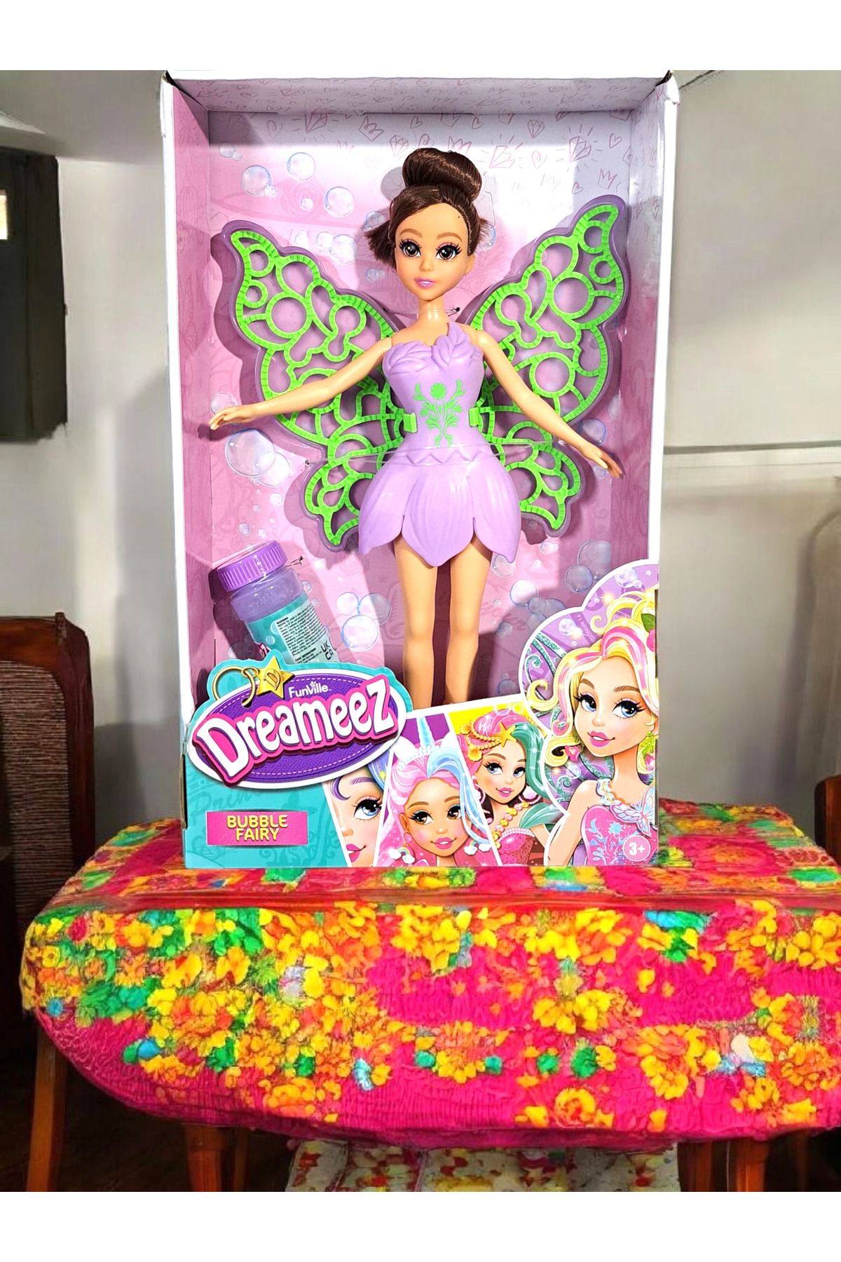ALYTOYS OYUNCAK KANATLI peri BEBEK Su Baloncuk üfle SALLA Kanatlarından baloncuk çıkarsın 37x21cm
