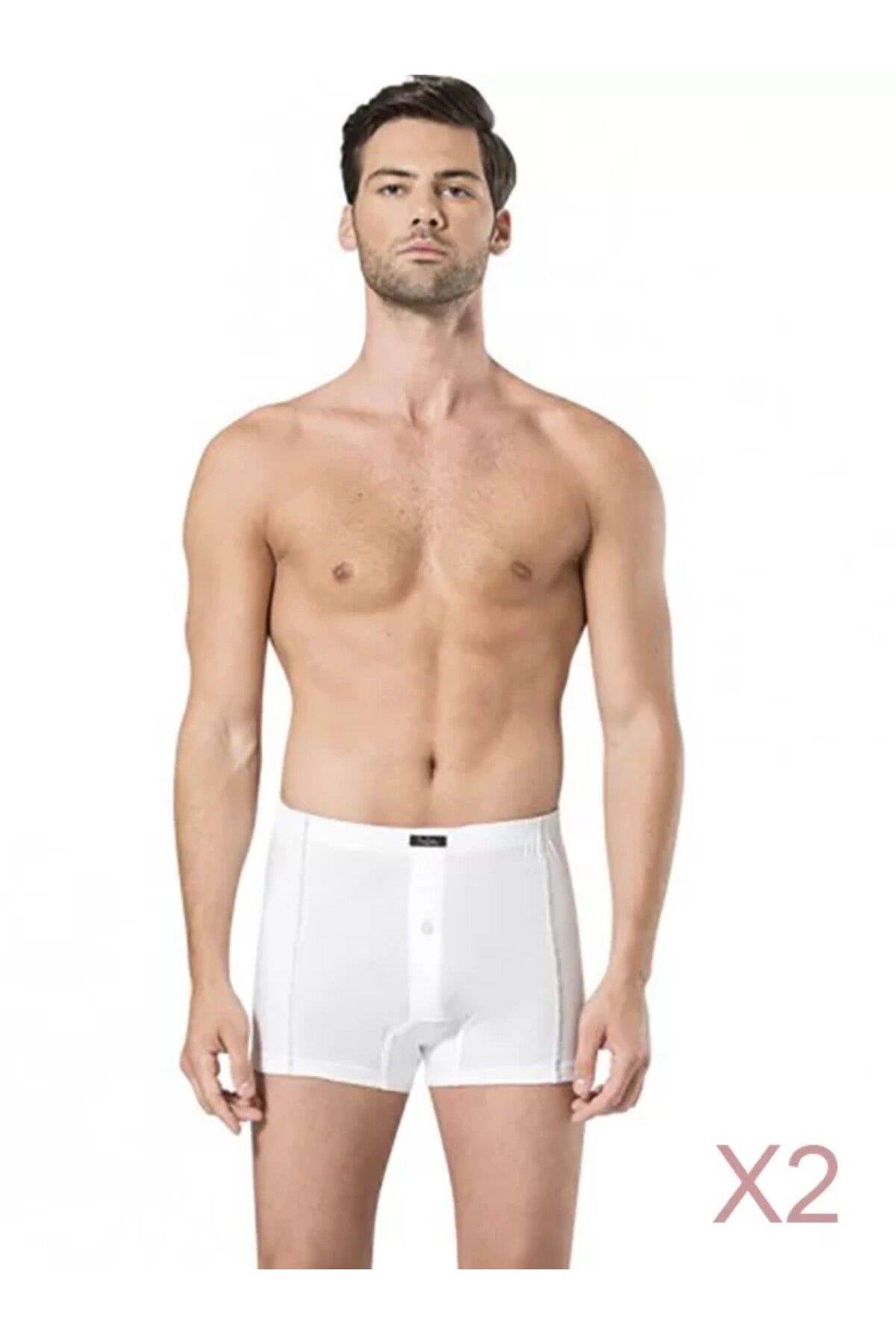 Pierre Cardin Erkek İç Giyim 2 Adet Pamuklu Özel Kutulu Regular Kalıp Beyaz Boxer Set O1.L0.I2.VPC.19