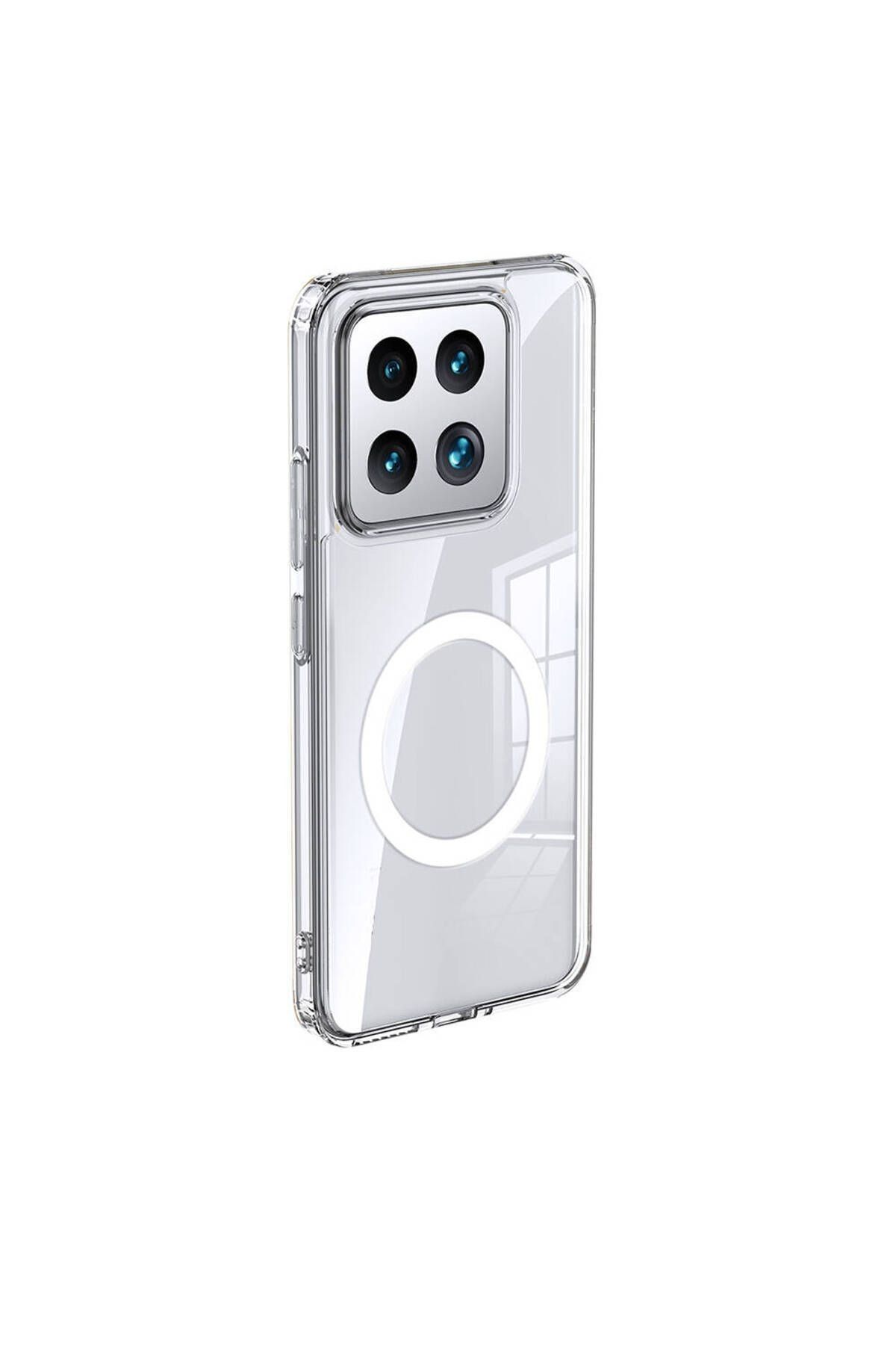 NANOSPACE Xiaomi 15 Pro İle Uyumlu Sert Mika Magsafe Şeffaf Kılıf Kamera Korumalı Kılıf