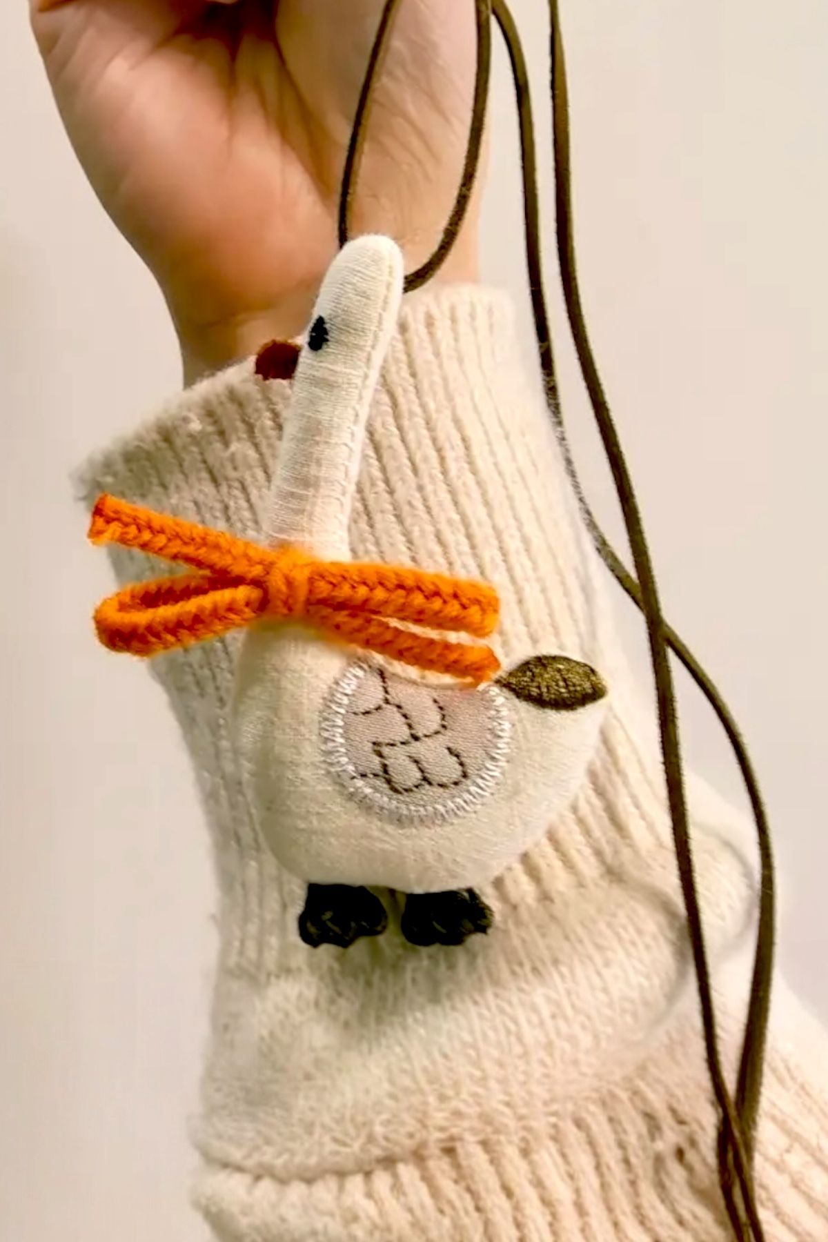 Pinty Design Ördek Figür El Yapımı Çocuk Kolye