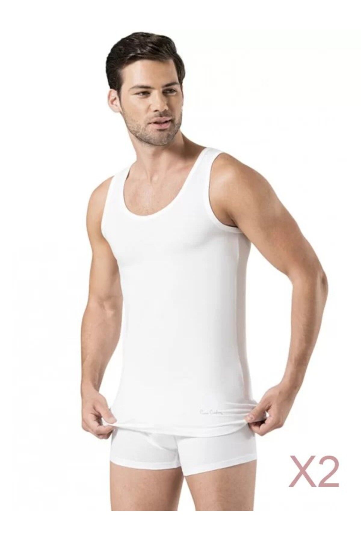 Pierre Cardin Erkek İç Giyim 2 Adet Pamuklu & Modal Atlet O1.L0.I2.VPC.08