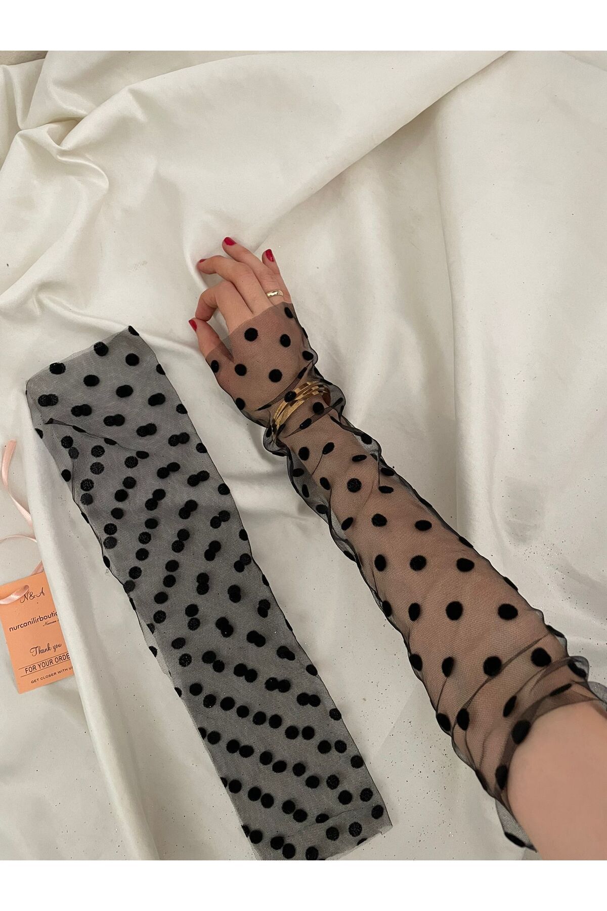 Nurcanilirboutique puantiye DETAYLI ZARİF ÖZEL GÜN TAMAMLAYICI ELDİVEN&KOLLUK