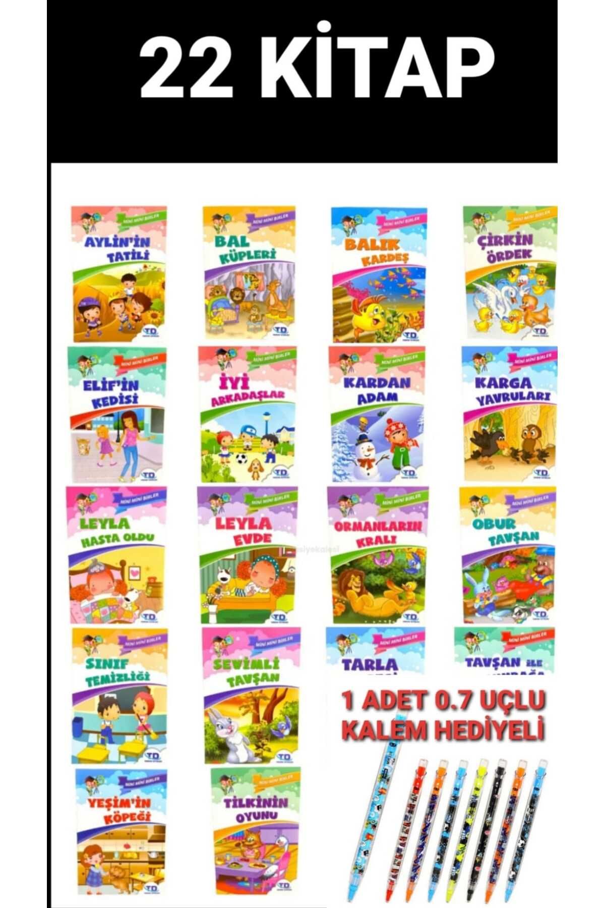 yuka yayıncılık HEDİYELİ 1 Sınıf Okuma Hikaye Kitapları Seti 22 ADET + UÇ'LU KALEM