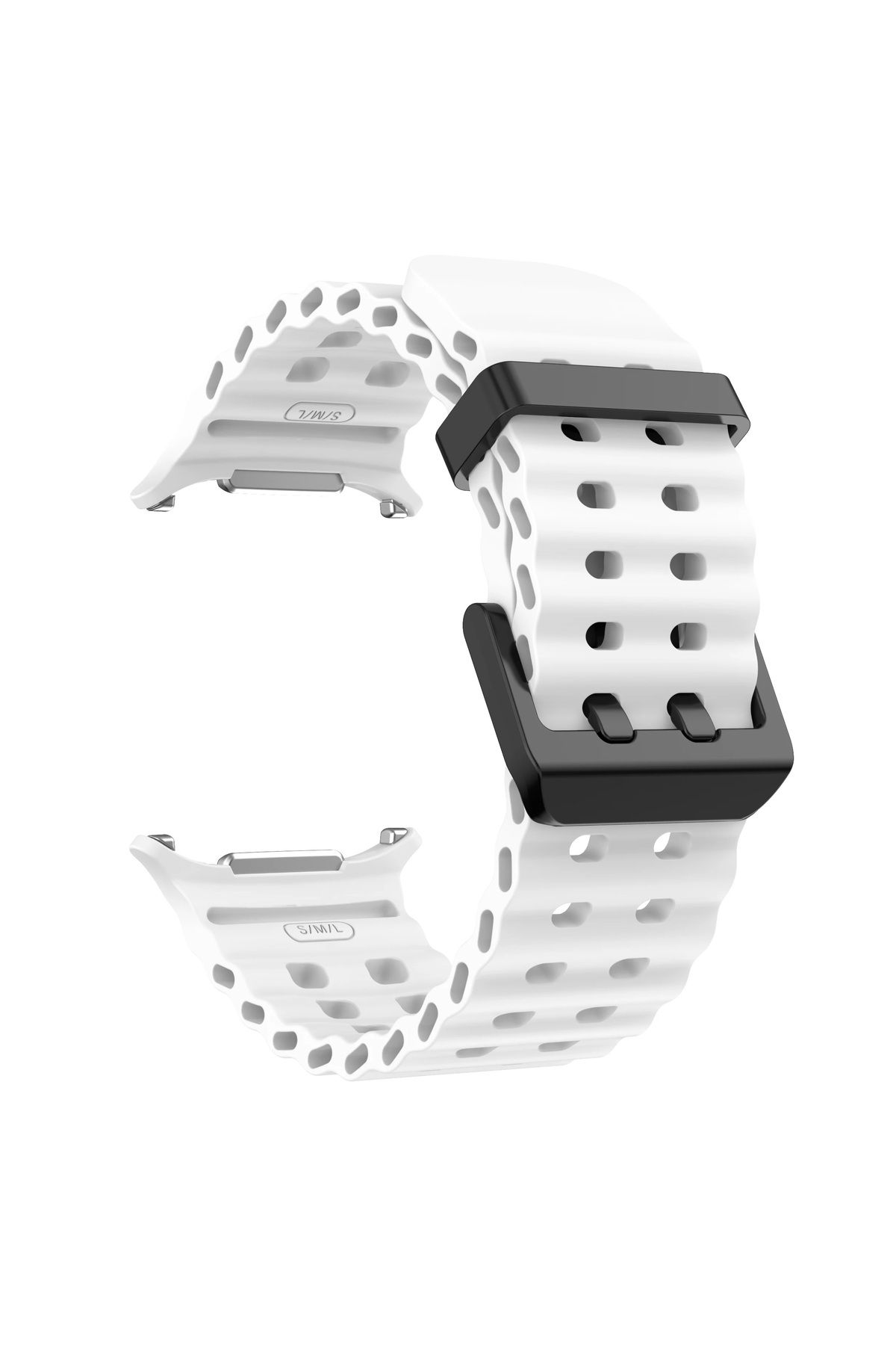 Dmay Samsung Galaxy Watch Ultra (47MM) Uyumlu Delikli Tokalı Silikon Kordon