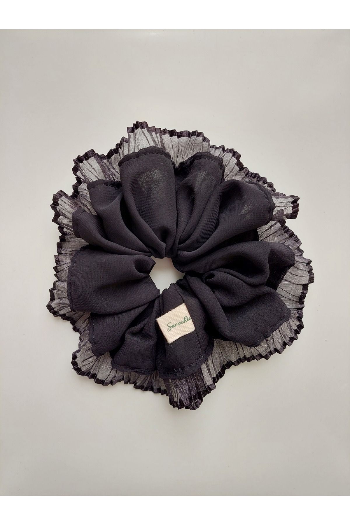 SARACHIC Siyah Dantel Scrunchie