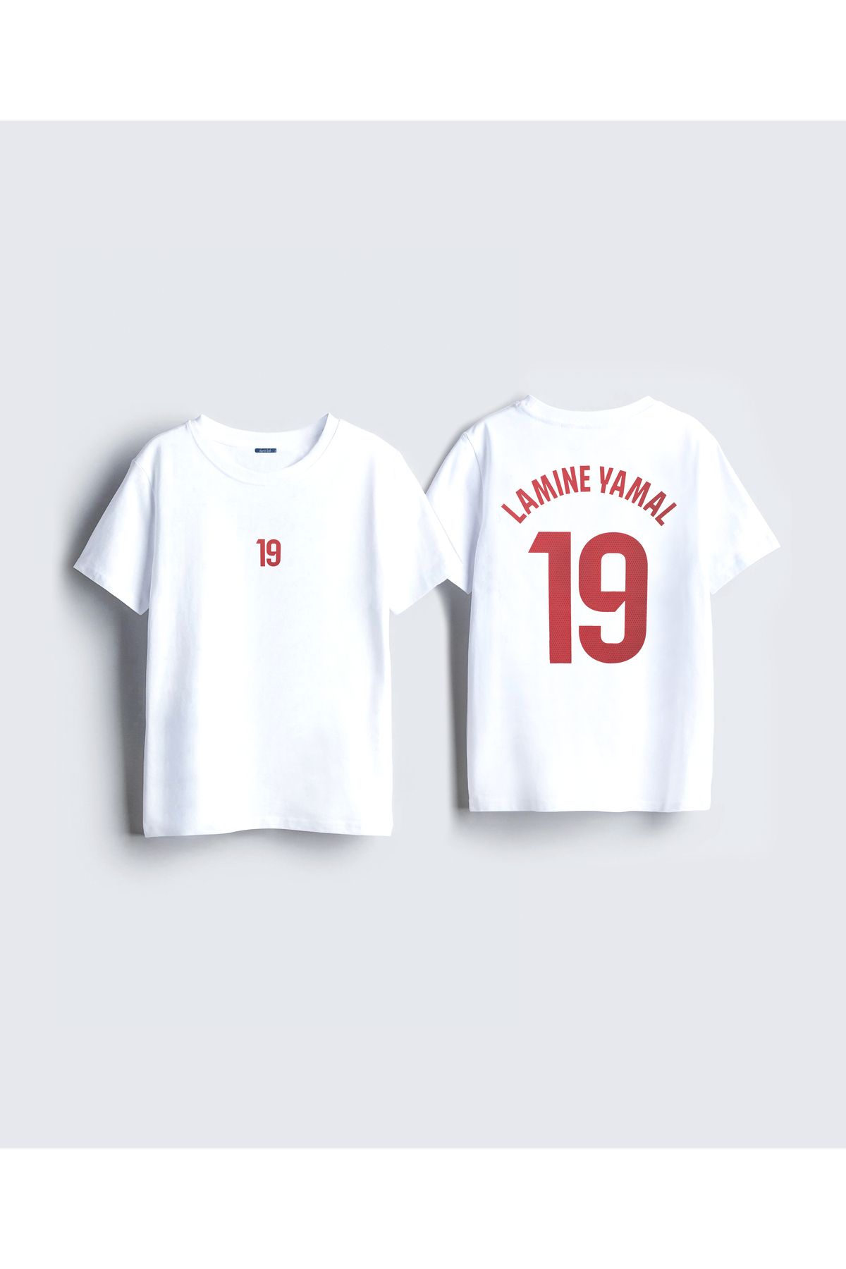 Darkia Futbolcu Lamine Yamal Forma Tasarım Baskılı Özel Tasarım Pamuklu Unisex Tişört