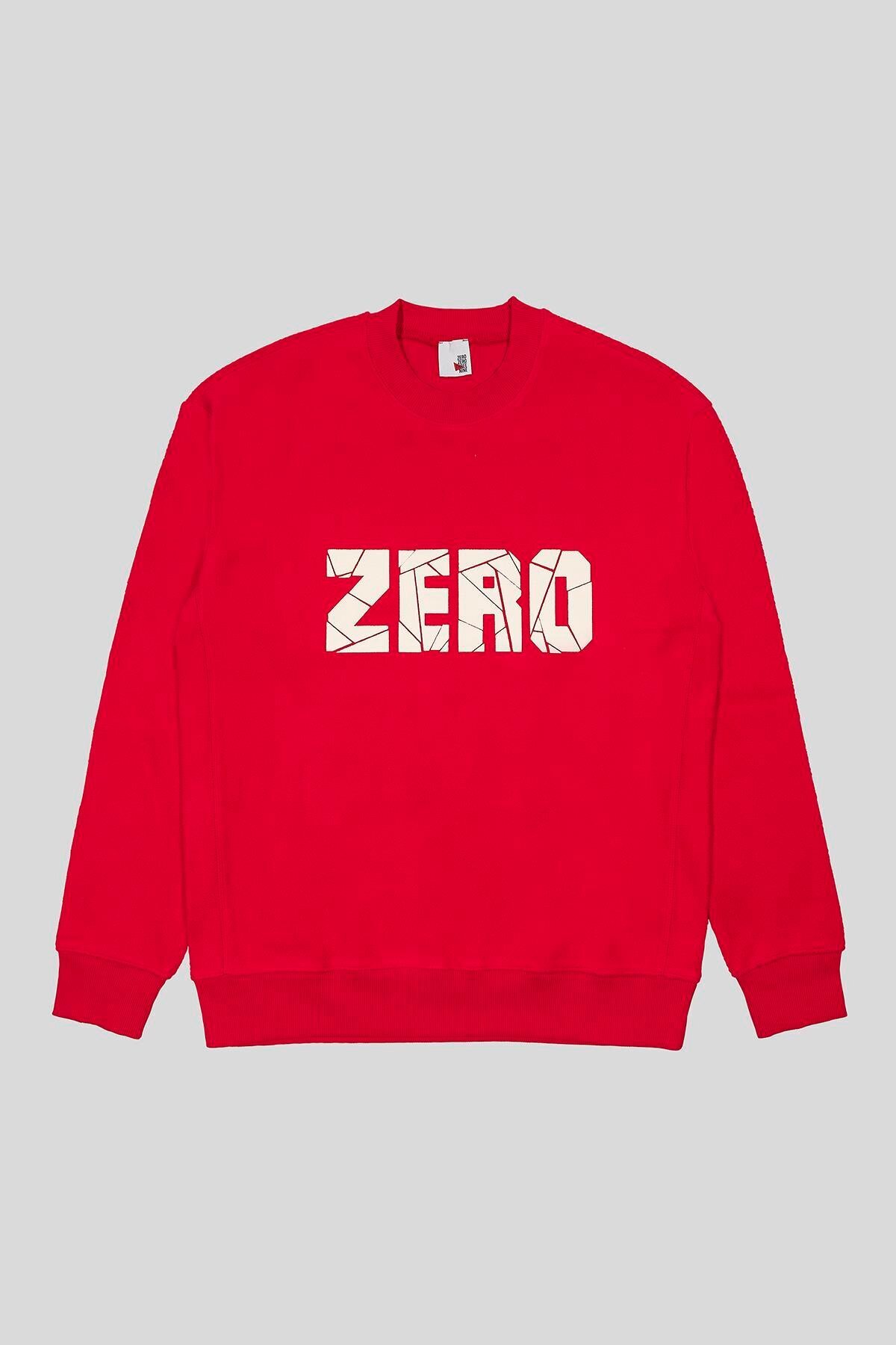 GMG FIRENZE Bisiklet Yaka Önü Baskılı Polar Erkek Sweatshirt