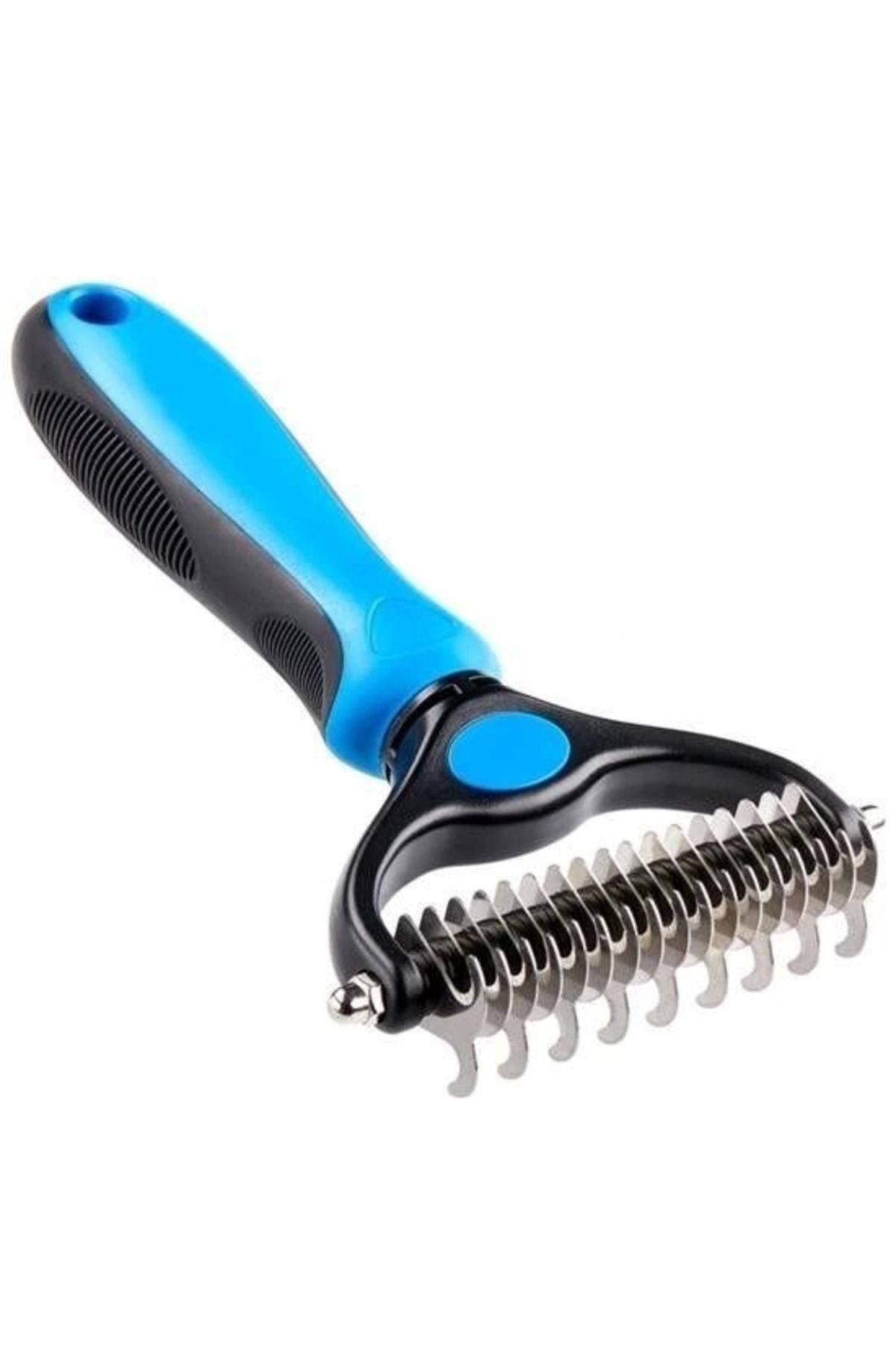 MELFSHOP Plastik Saplı Metal Kedi Köpek Bakım Kıtık Tüy Topak Açıcı Tarak
