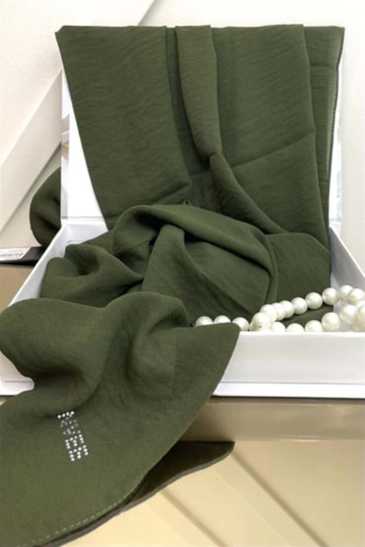 Perla Scarf & More İnvee caz Şal Haki