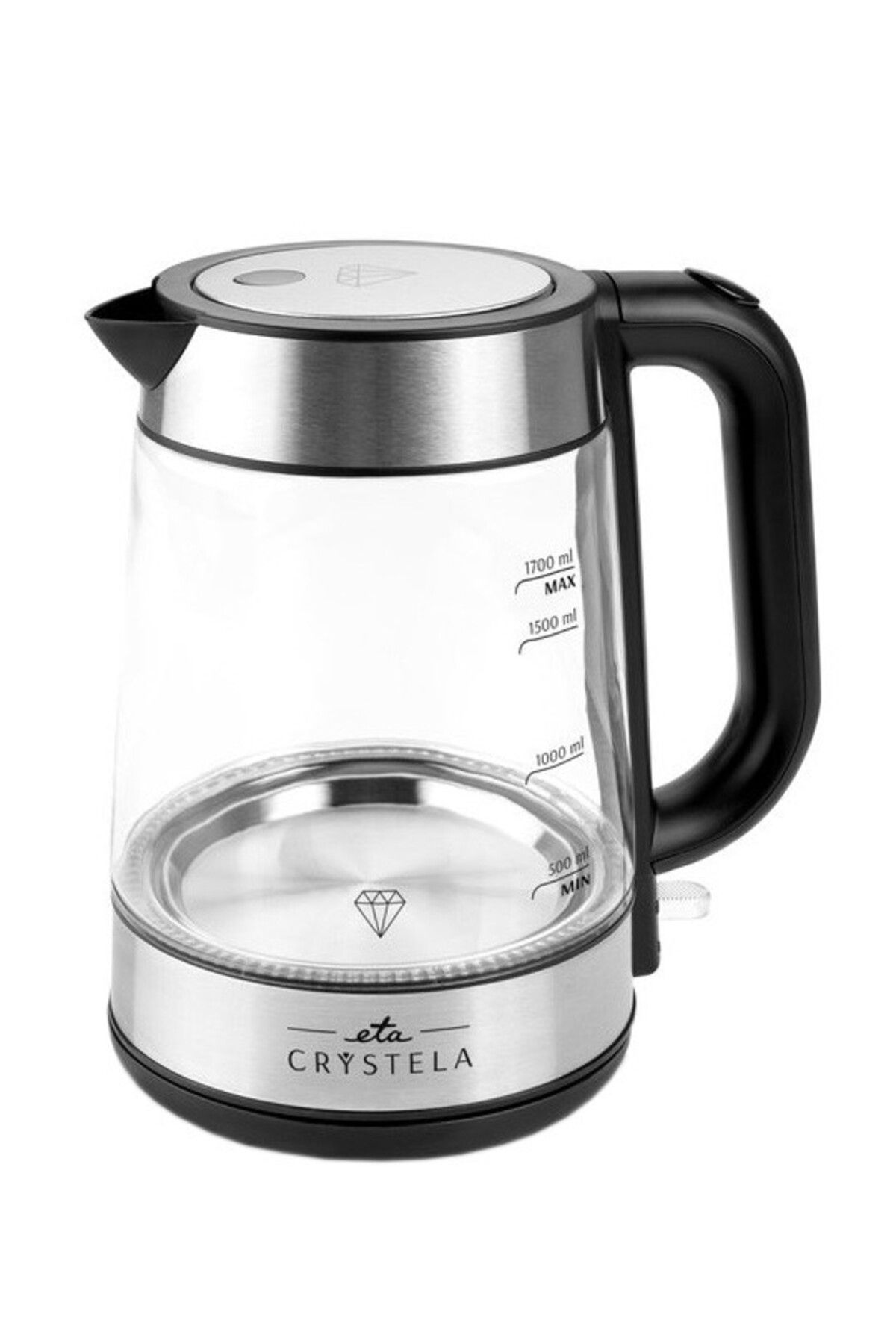 ETA Cana Fierbator Din Sticla Crystela 6153, 1,7 L, 2200 W, Iluminare Led Albastra - One Size