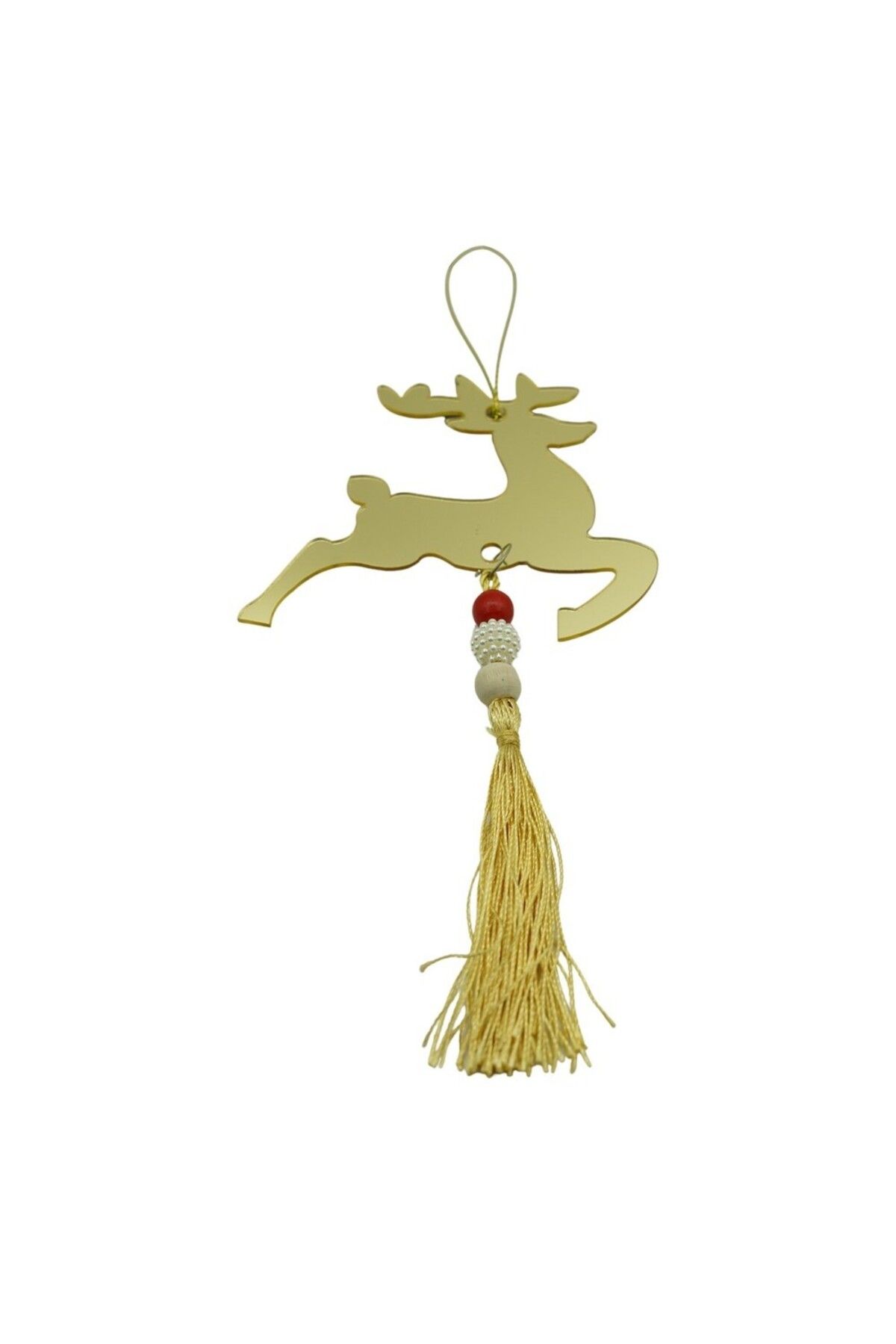 OEM Ornament Brad, Ren, Auriu, Lucios, 10*25cm, Acril, Interior/ Exterior Unisex - 10