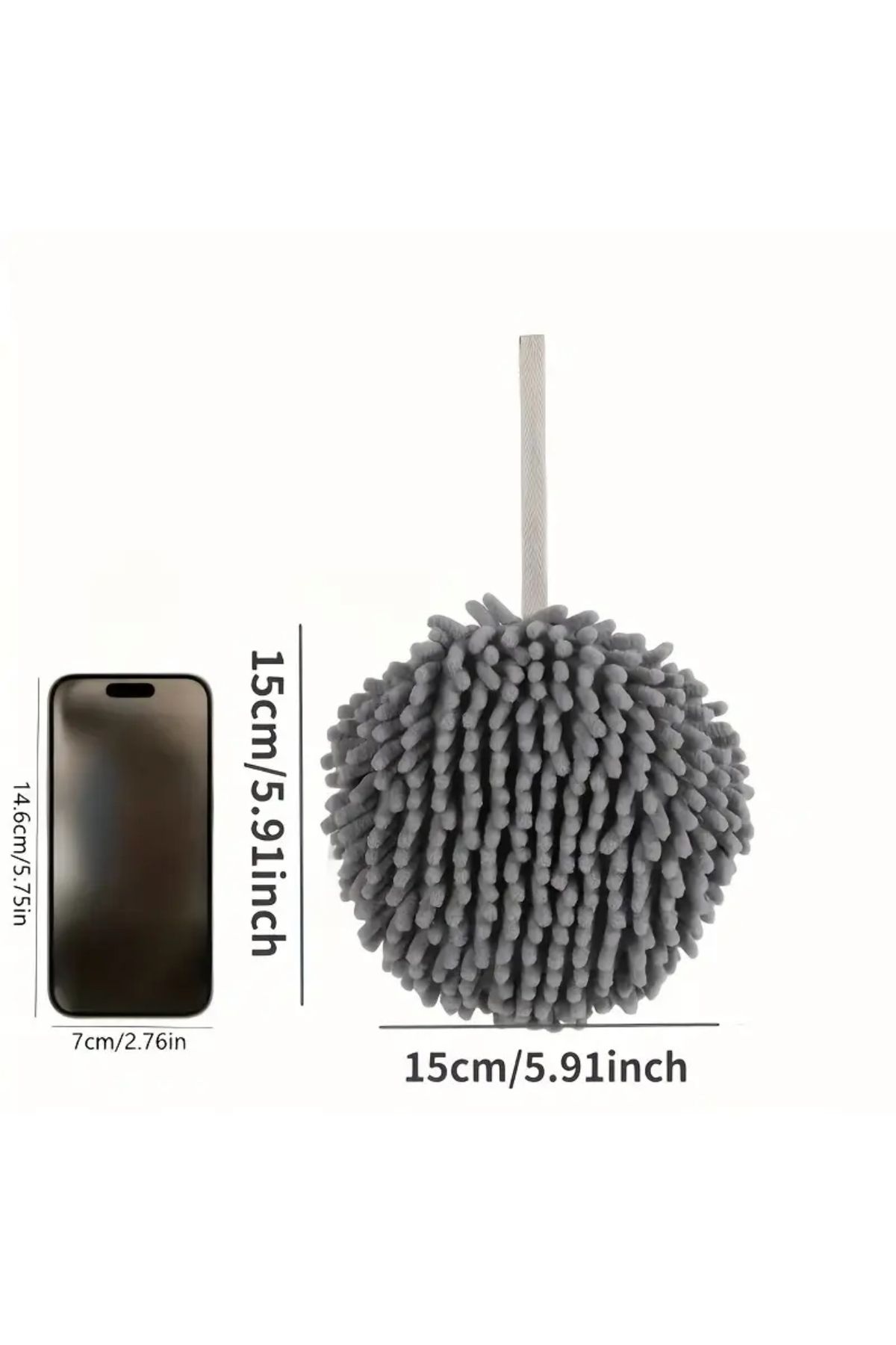 zeinapp Çabuk Kuruyan Microfiber Püsküllü El Havlusu Emici