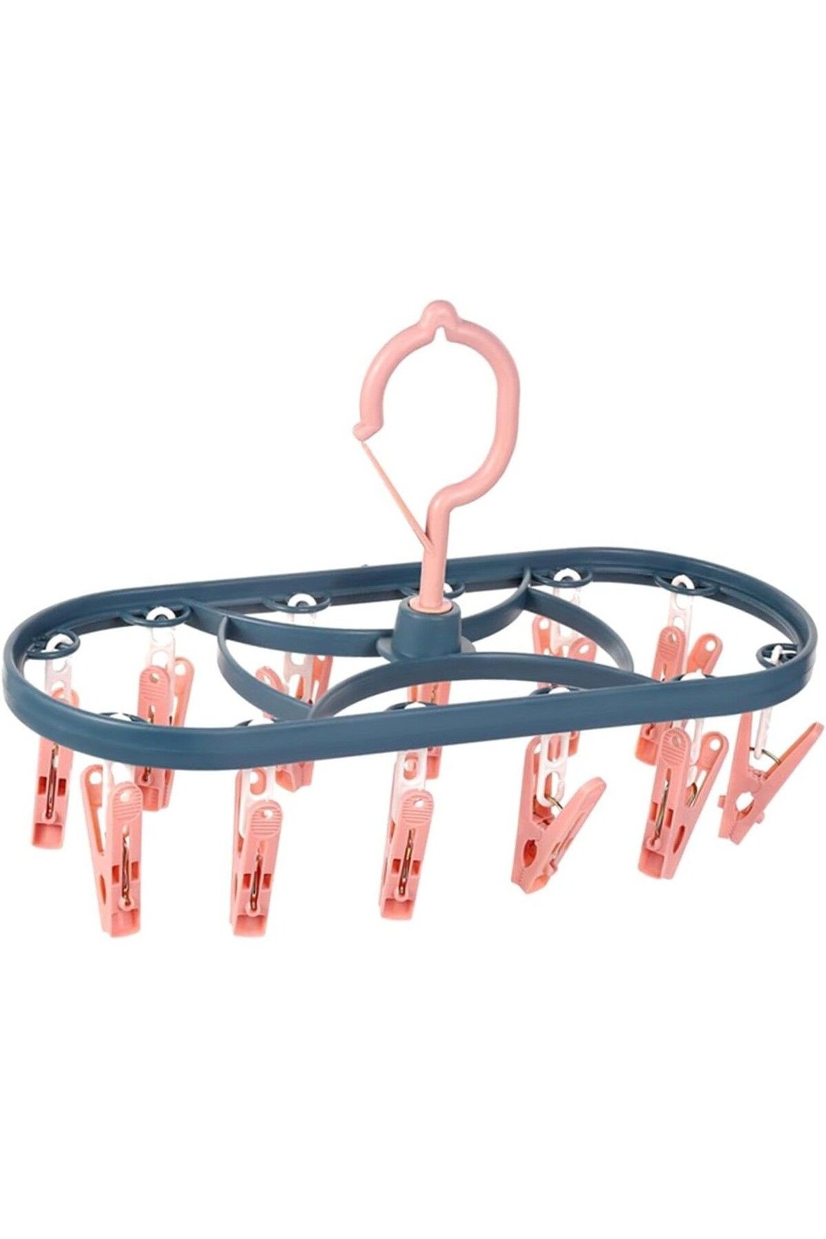 OEM Uscator De Rufe Suspendat Cu 12 Carlige, Rotire 360 Grade, Protectie Vant, Mateiral Unisex - 10