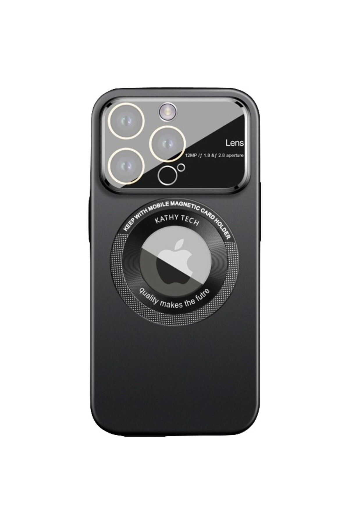 OEM-Kathy Tech MagSafe Protective Case for Apple iPhone 11 Double Circle Black 1