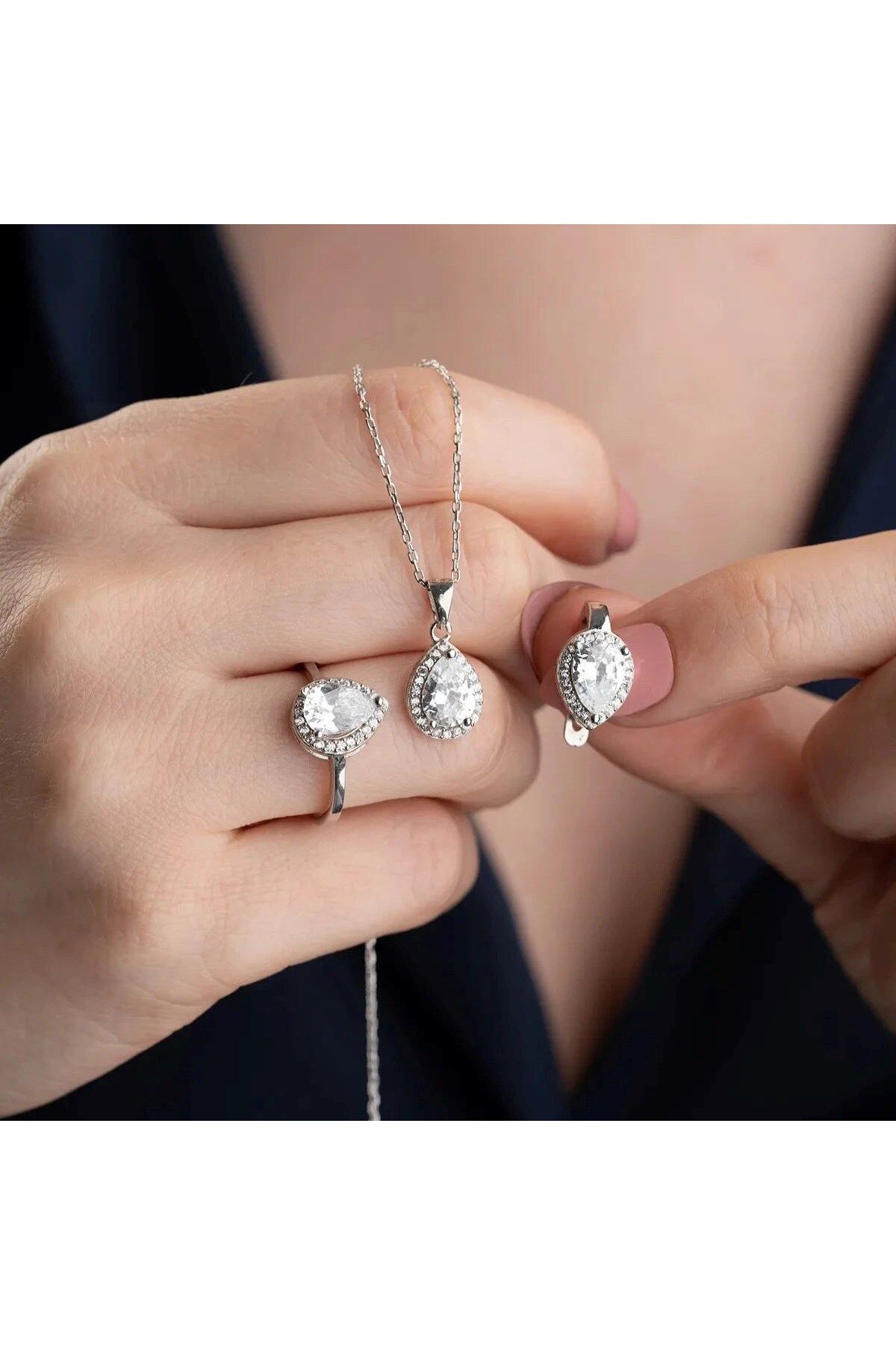 beonejewelry DAMLA MODEL TAKIM SET | 925 GÜMÜŞ