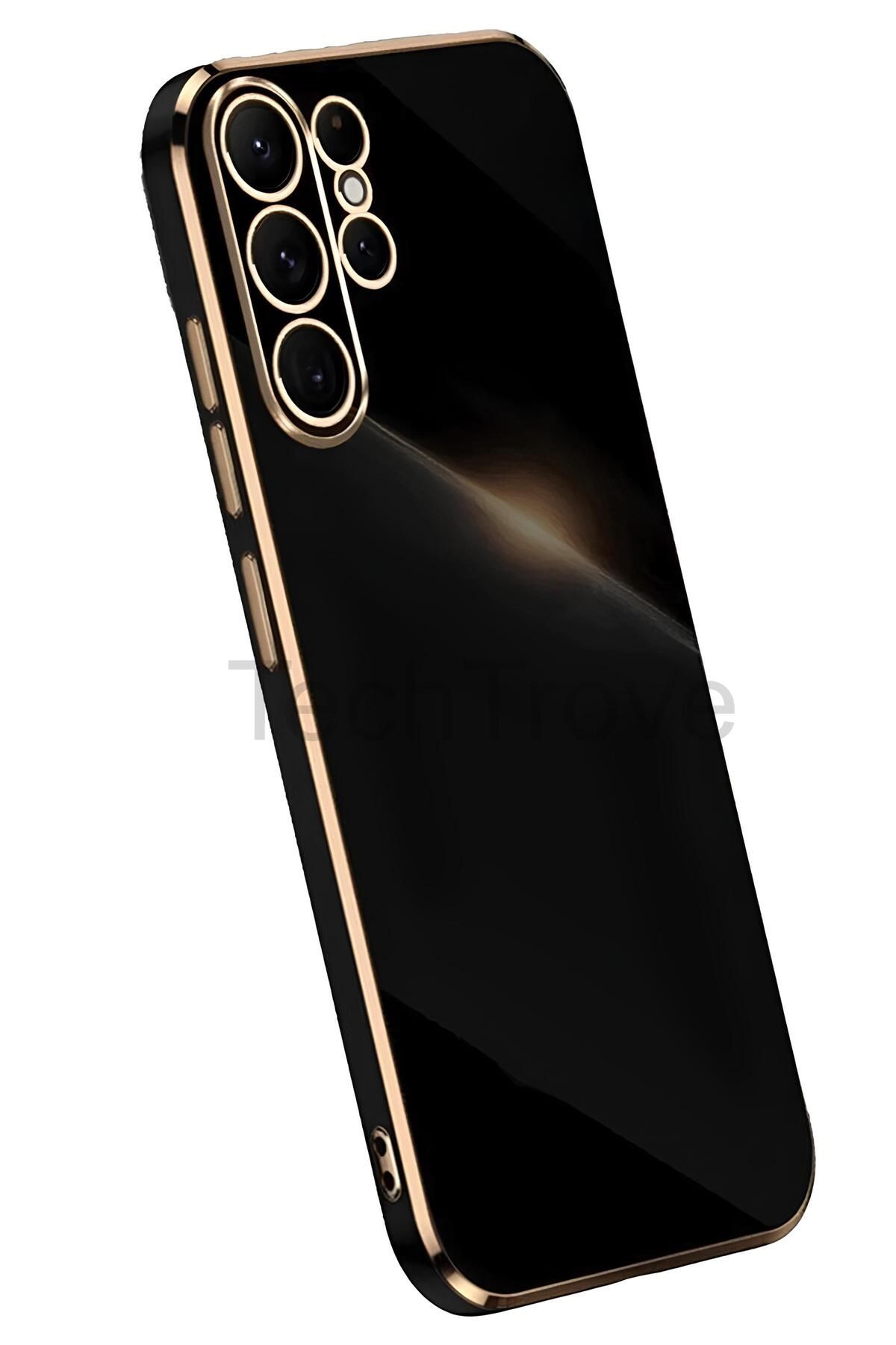 TechTrove Samsung Galaxy S25 Ultra Kılıf Parlak Tasrım Kamera Korumalı Ultra Yumuşak Esnek A+ Kalite Kapak