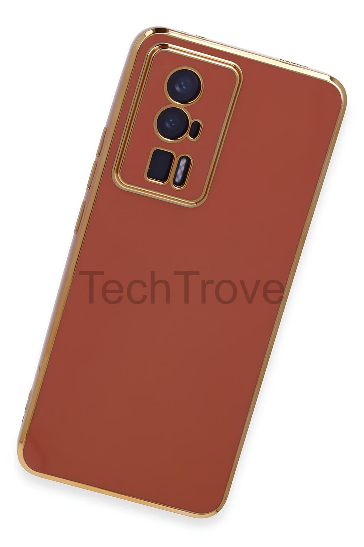 TechTrove Xiaomi Poco F5 Pro Kılıf Parlak Tasrım Kamera Korumalı Ultra Yumuşak Esnek A+ Kalite Kapak