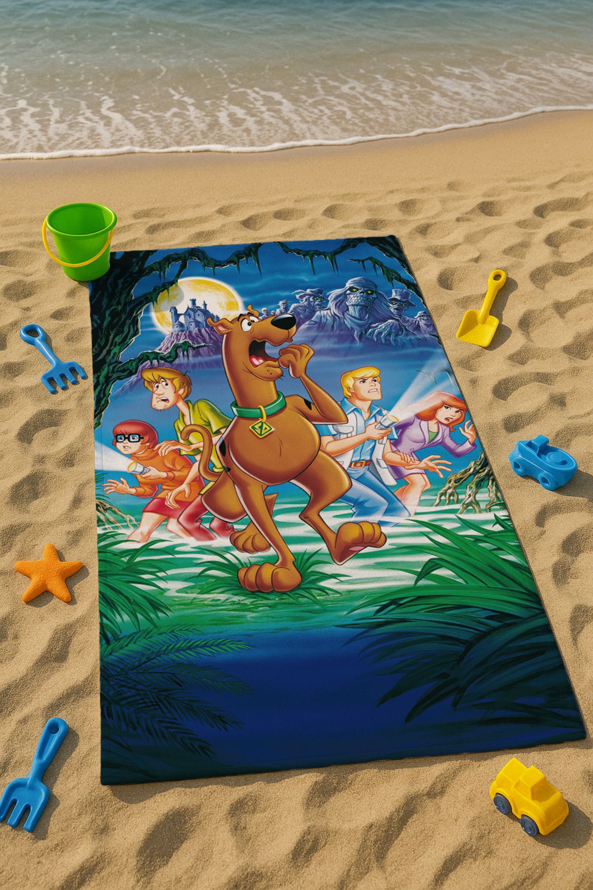 Talia Home Scooby-Doo Desenli Çocuk Plaj - Deniz- Havuz Havlusu TLAPH-046