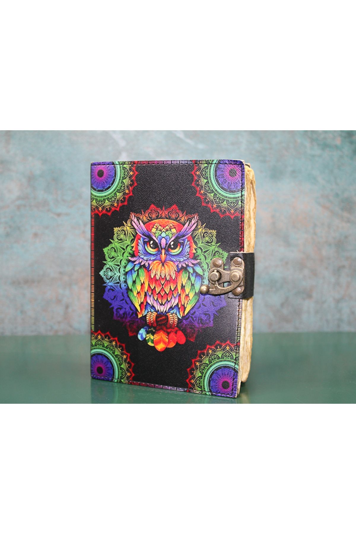 Vivesta Shop Baykuşlu Deri Defter