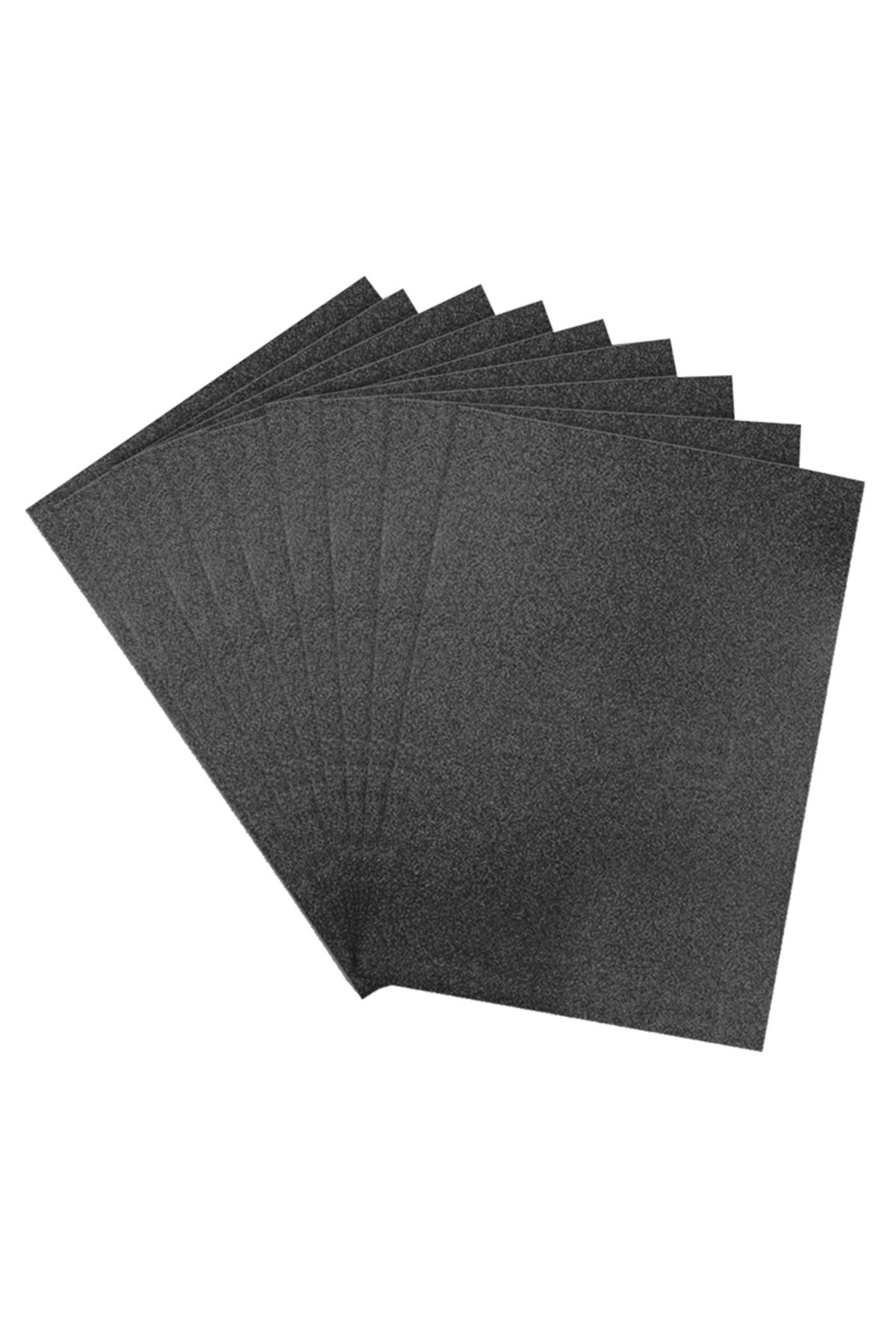 ALPJOY 50x70 Eva Tabaka Simli Siyah 10'lu Paket