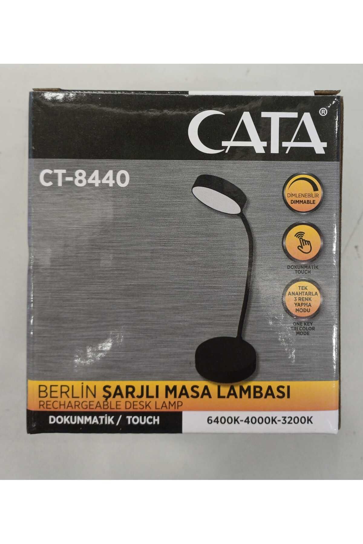 Cata CT 8440 BERLİN MASA LAMBASI SİYAH