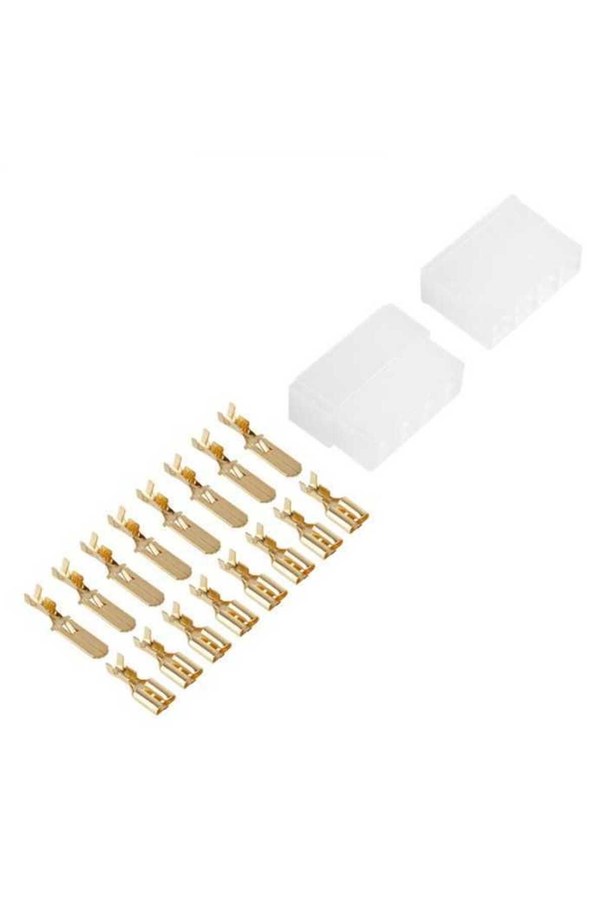 OEM Cupla 8 Contacte Cu Protectie Papuc Auto 8x Tata+mama 6.3mm - One Size
