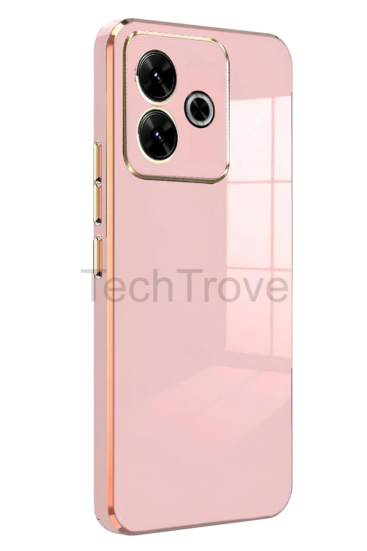 TechTrove Xiaomi Redmi 13 4G Kılıf Parlak Tasrım Kamera Korumalı Ultra Yumuşak Esnek A+ Kalite Kapak