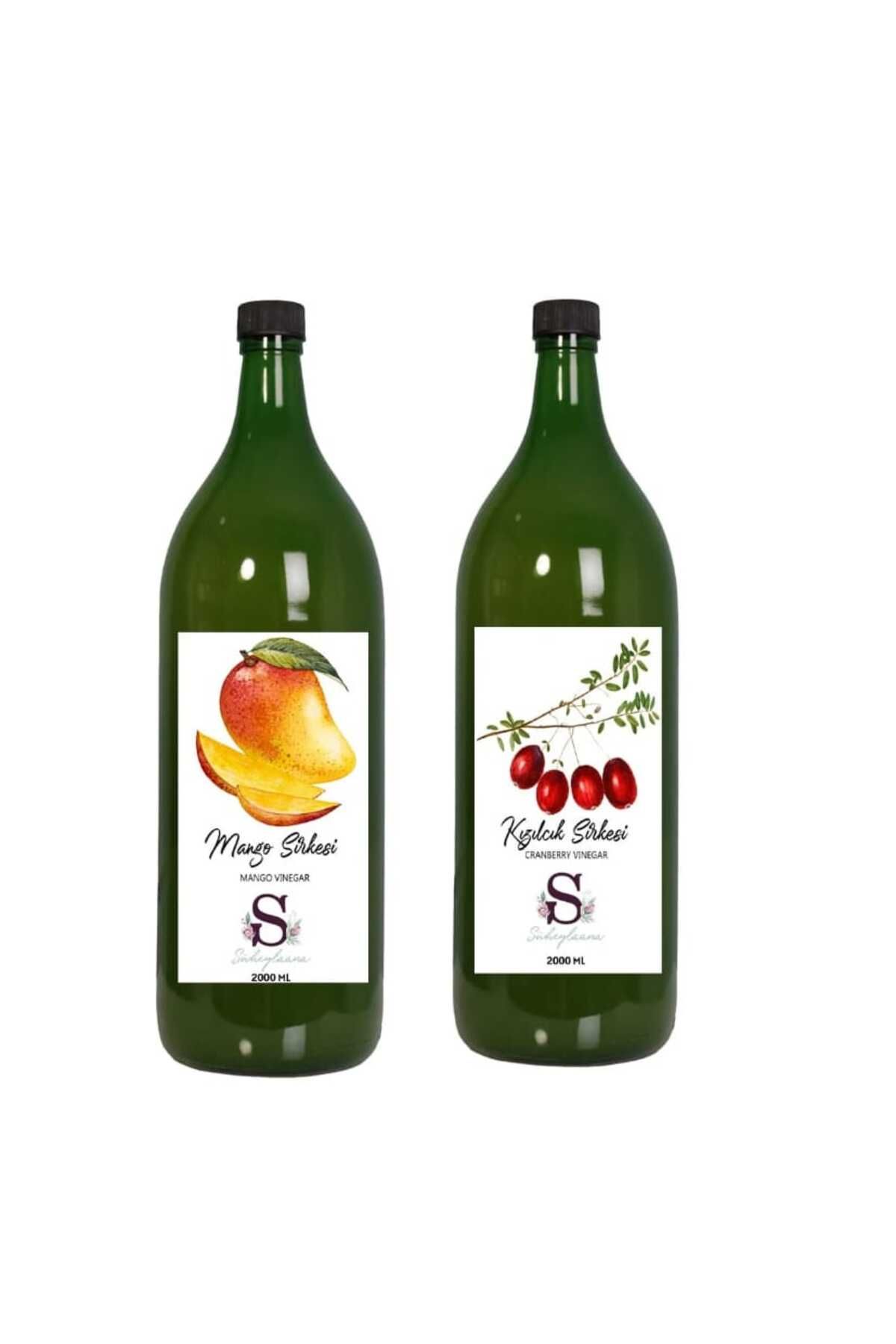 Süheylaana Doğal Mango Sirkesi 2000 Ml - Doğal Kızılcık Sirkesi 2000 Ml