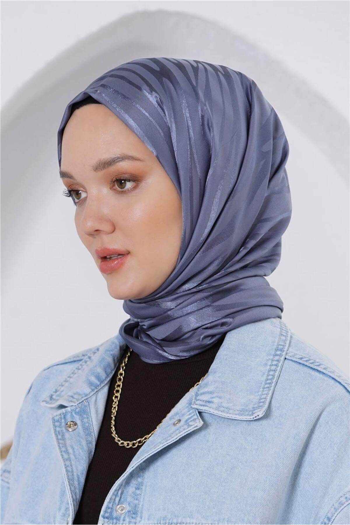Loryan FLOŞ JAKAR ZEBRA KOT MAVİ ŞAL